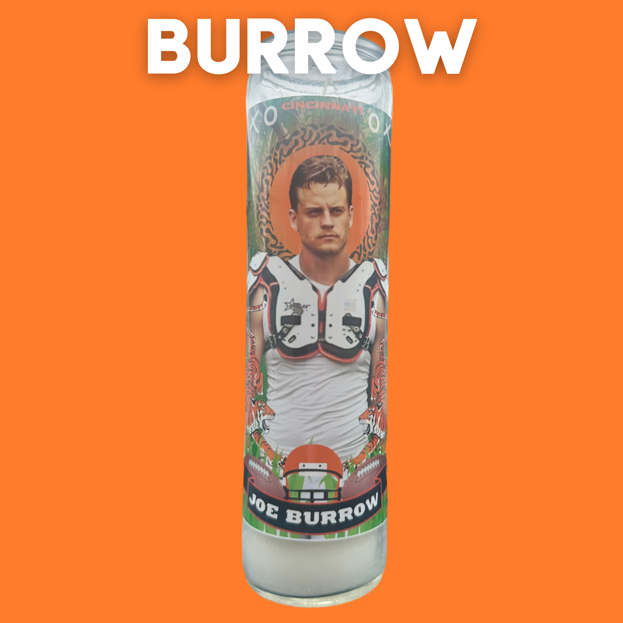 The Luminary Joe Burrow Altar Prayer Candle