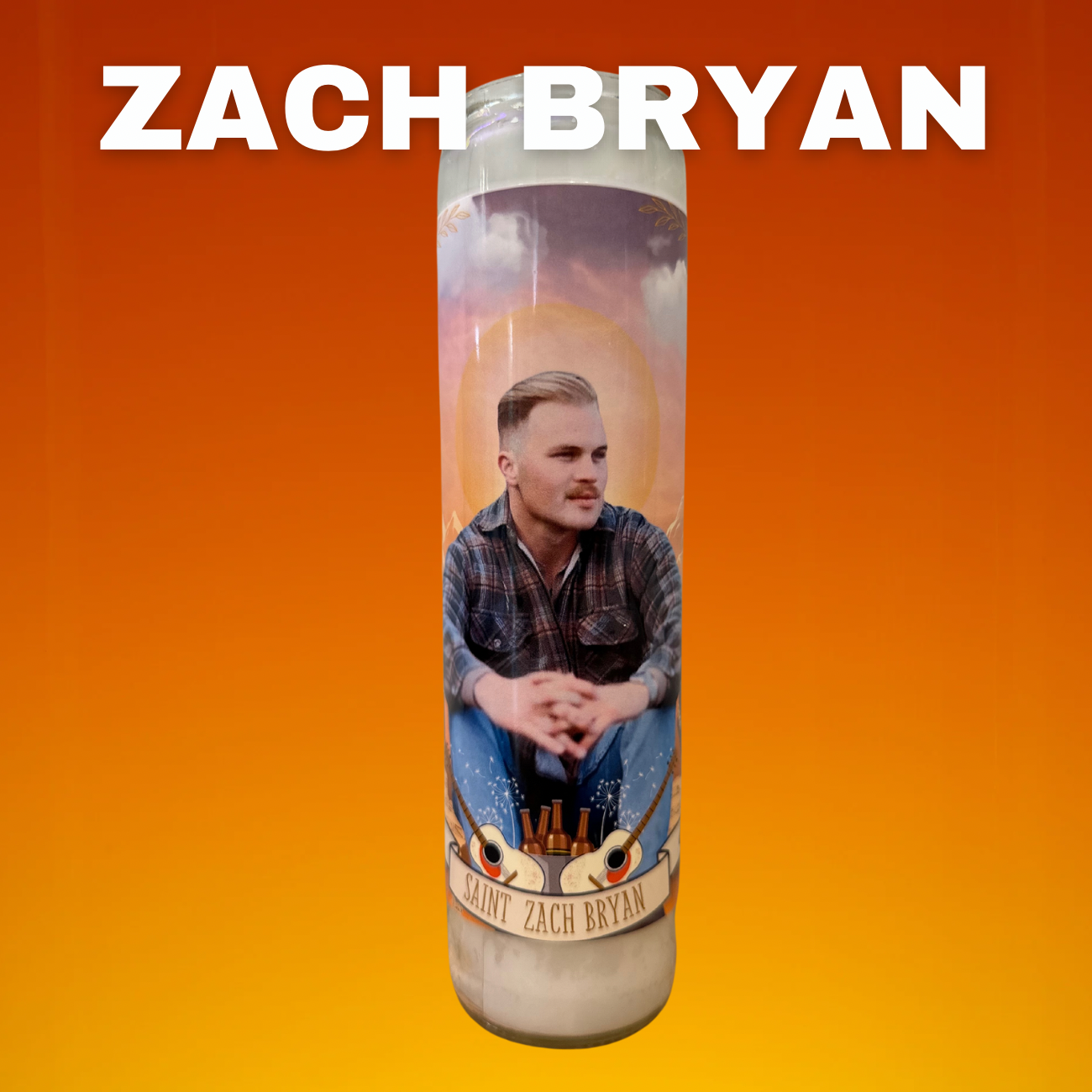 The Luminary Zach Bryan Altar Prayer Candle
