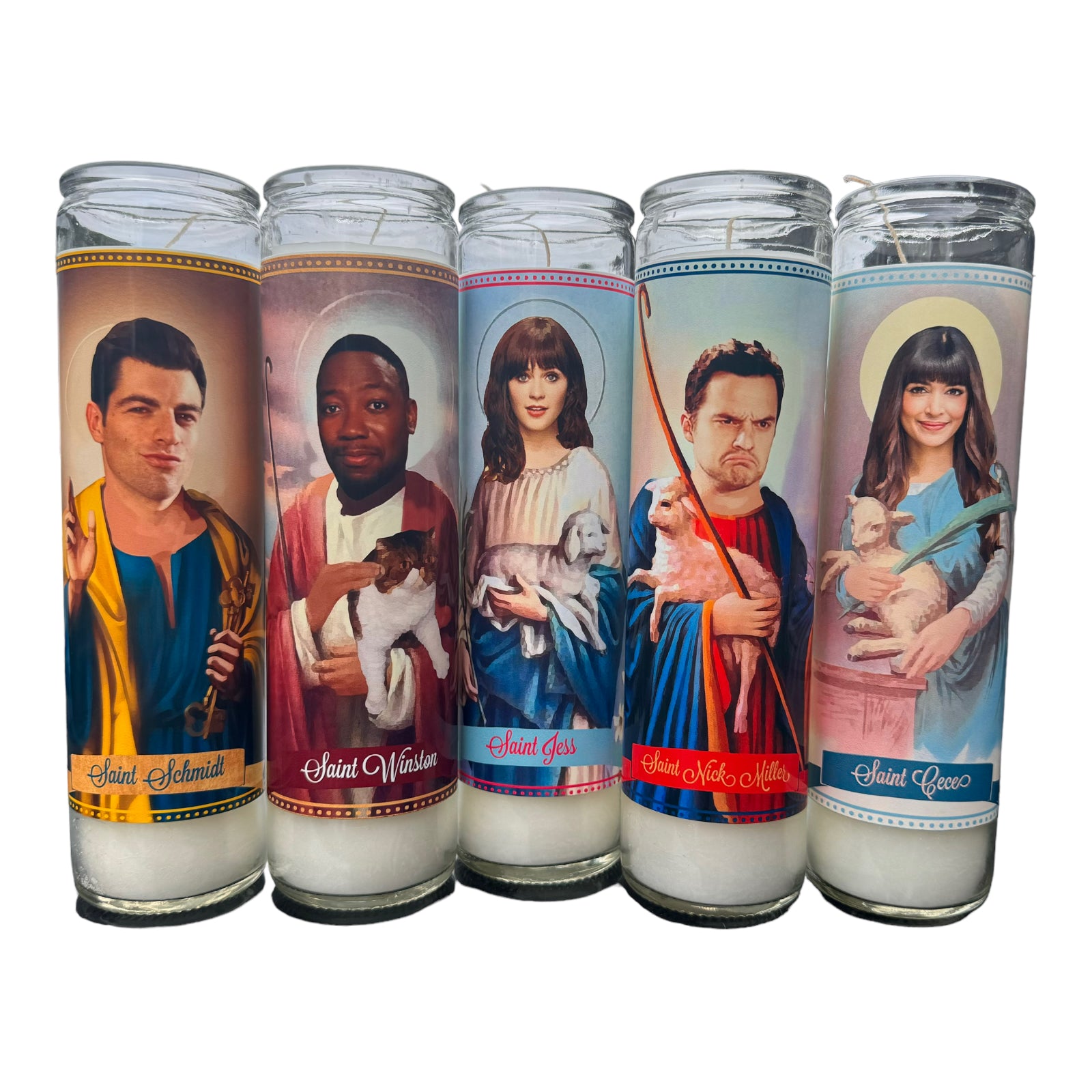 New Girl Candle Set or Individual Patron Saints