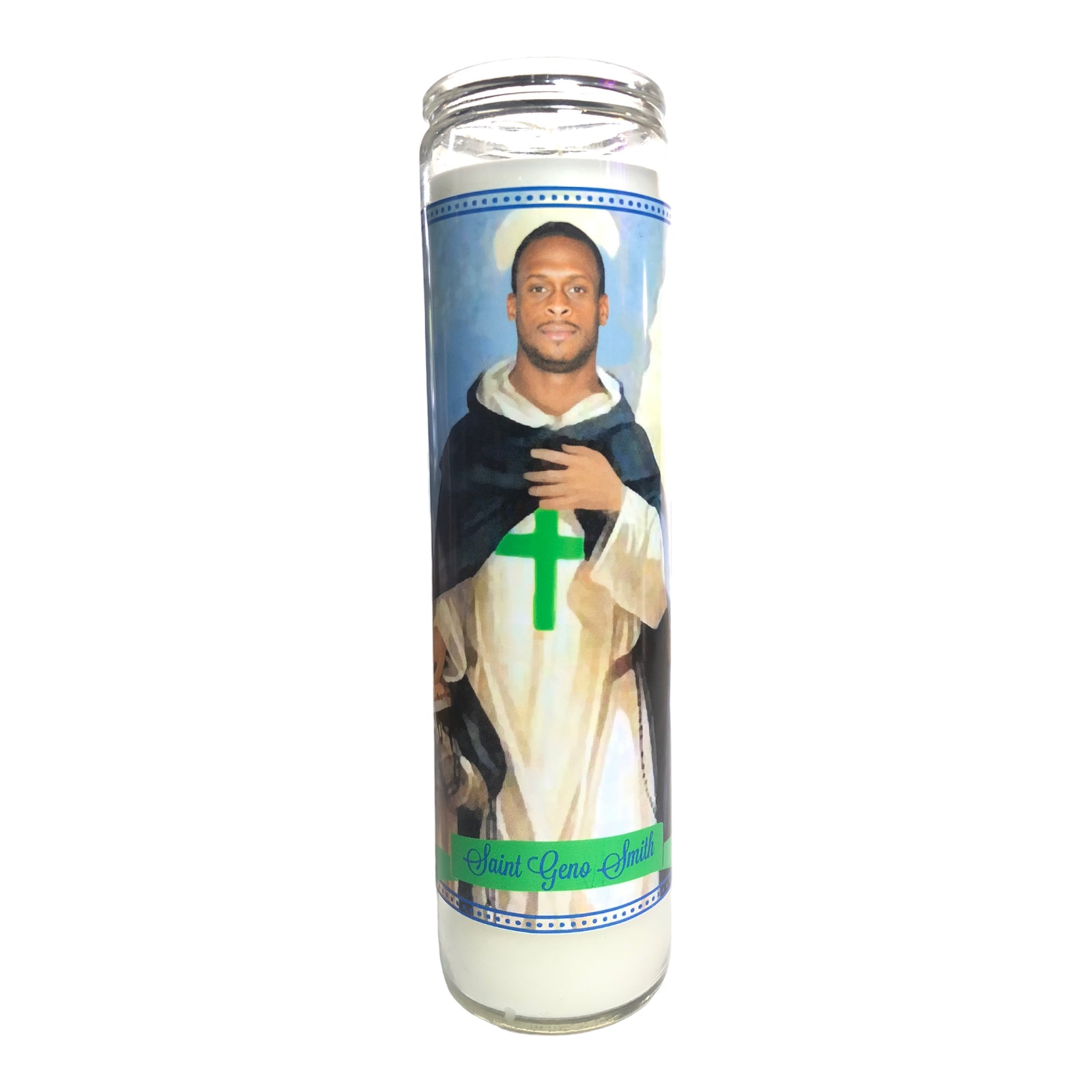 Geno Smith Devotional Prayer Saint Candle