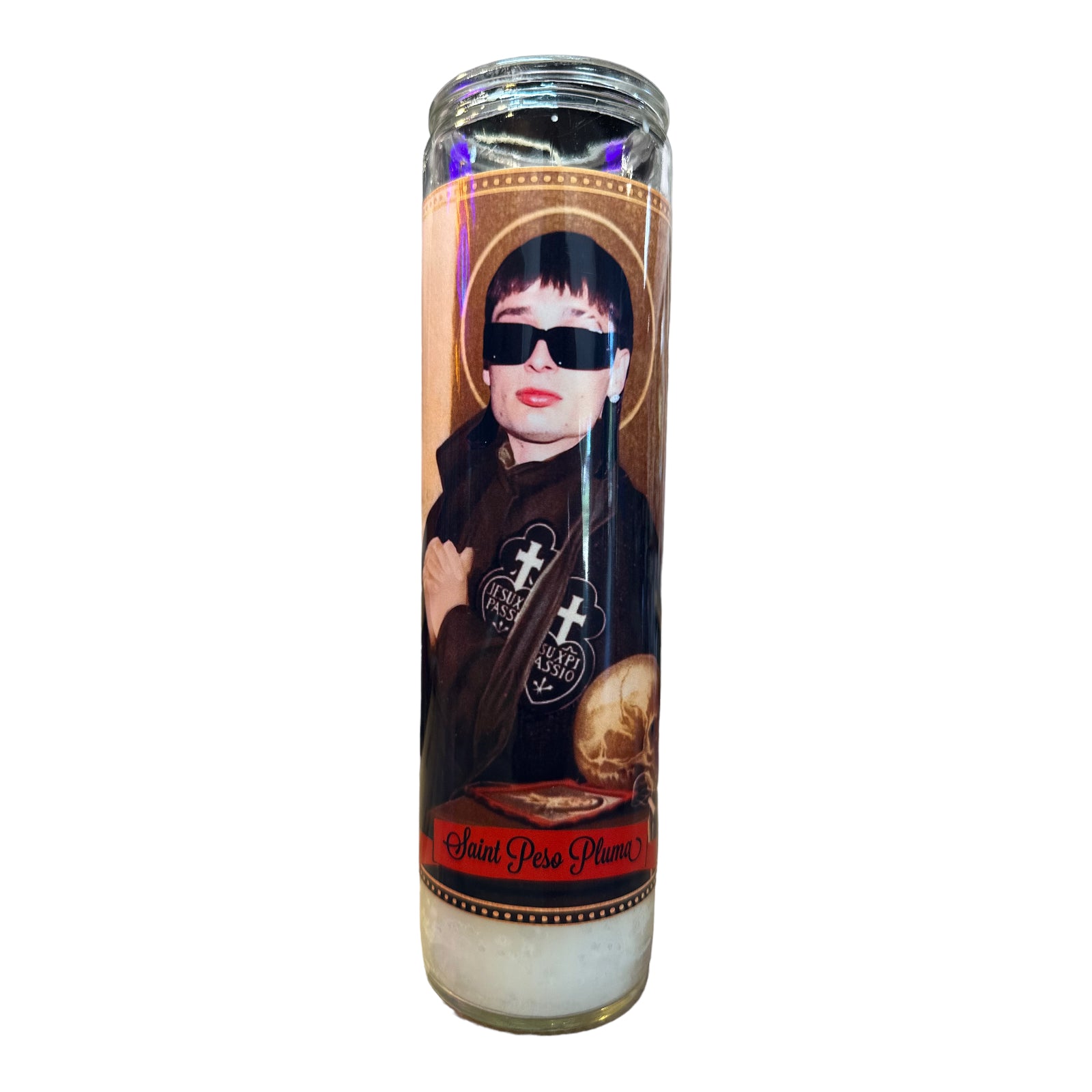 Peso Pluma Devotional Prayer Saint Candle