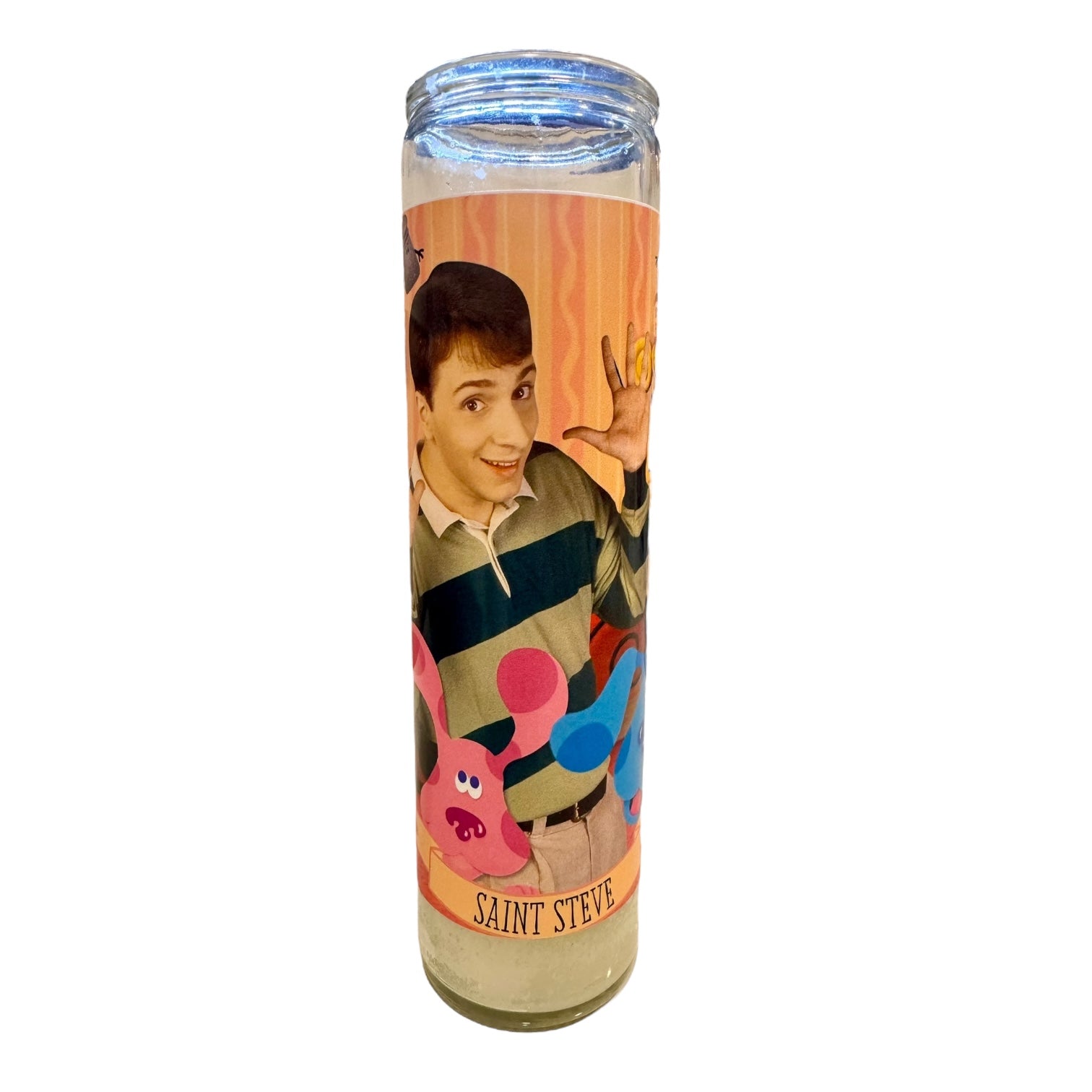 Saint Steve from Blues Clues Devotional Prayer Candle