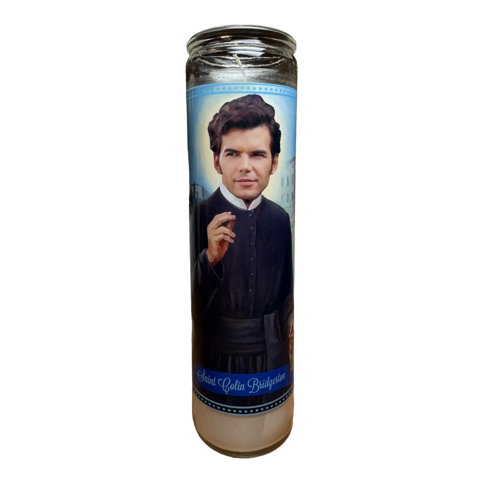 Colin Bridgerton Devotional Prayer Saint Candle