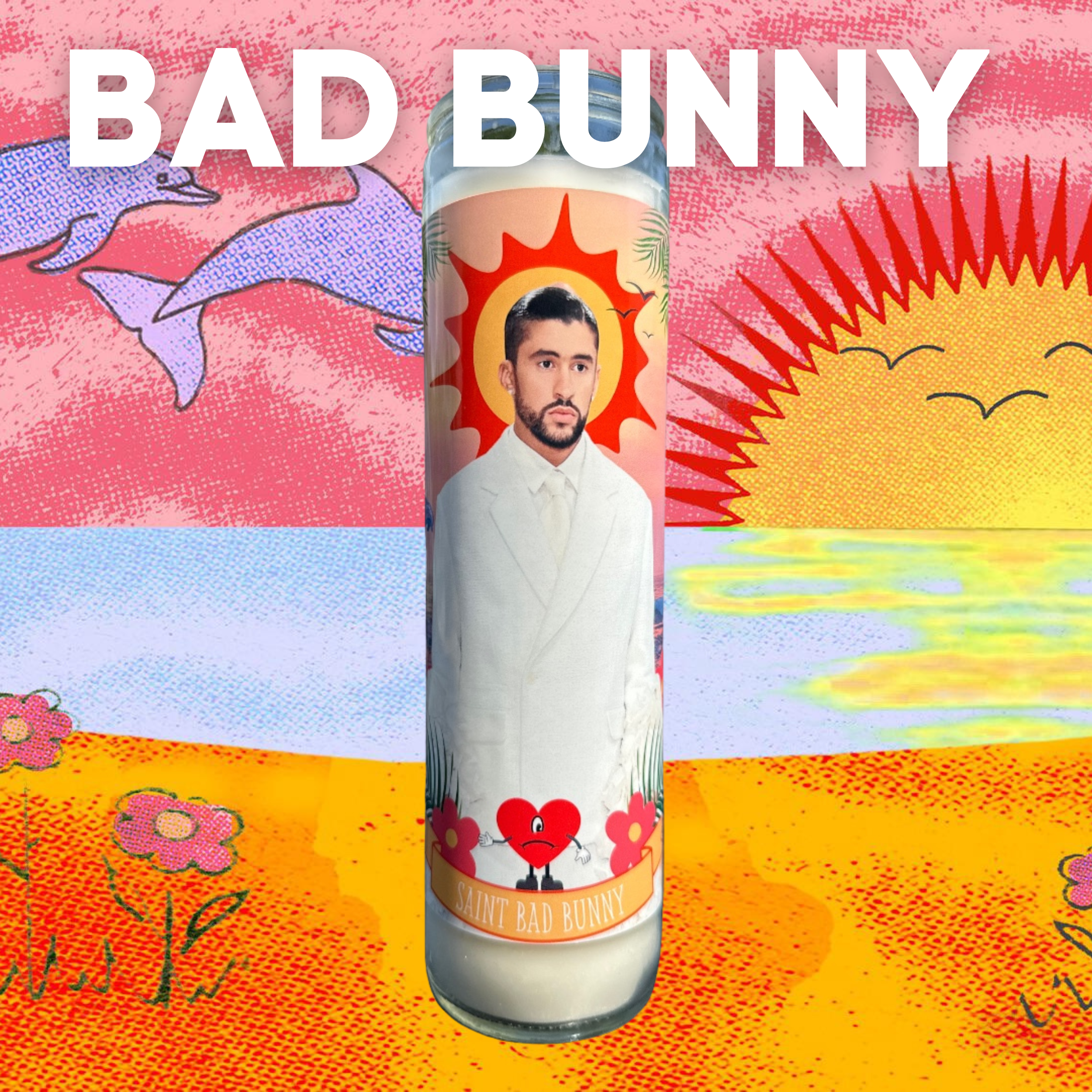 The Luminary Bad Bunny Altar Prayer Candle