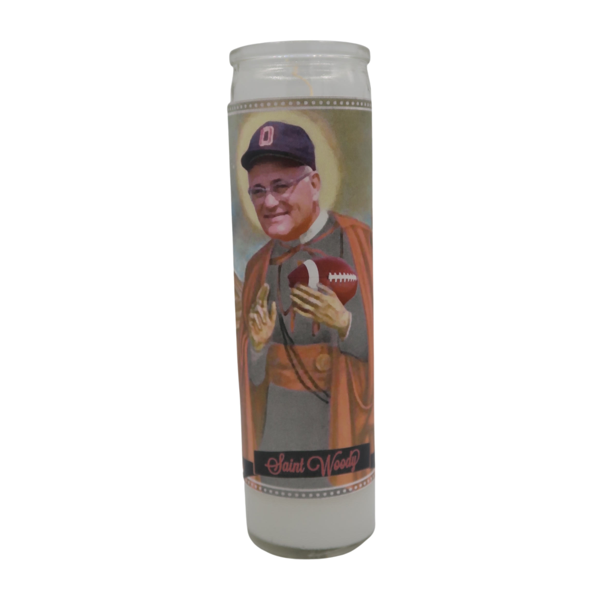 Choice of Big 10 Coach Devotional Prayer Saint Candle Candle: Michigan State, Iowa, Ohio State, Michigan (Big Ten)
