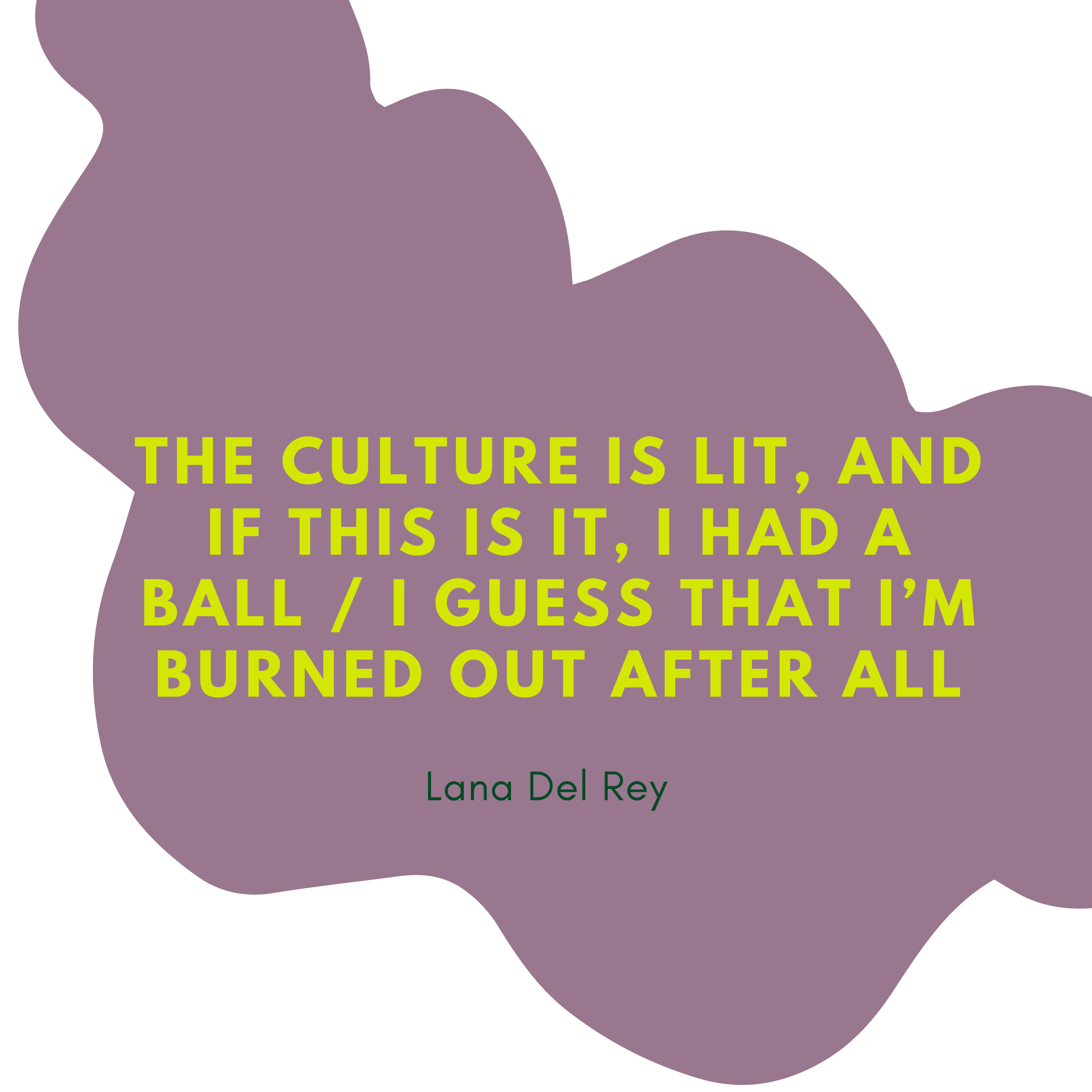 The Luminary Lana Del Rey Altar Candle - Mose Mary and Me