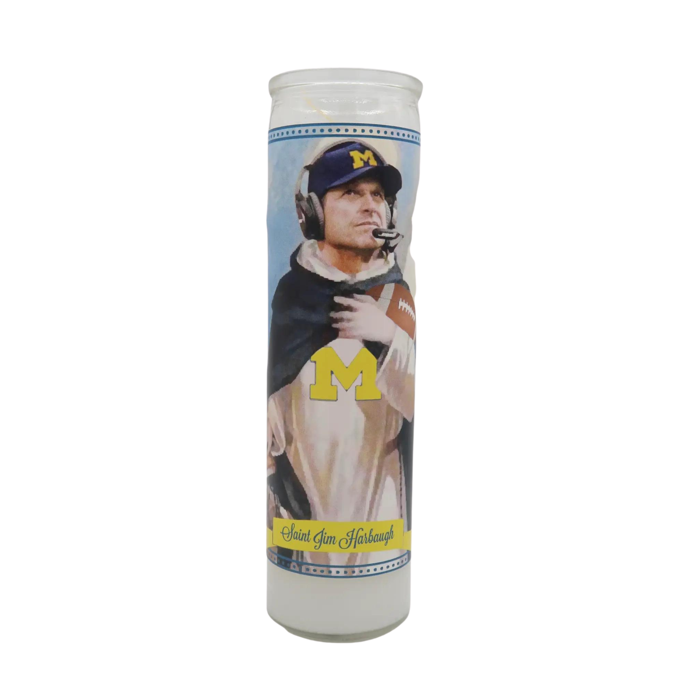 Choice of Big 10 Coach Devotional Prayer Saint Candle Candle: Michigan State, Iowa, Ohio State, Michigan (Big Ten)