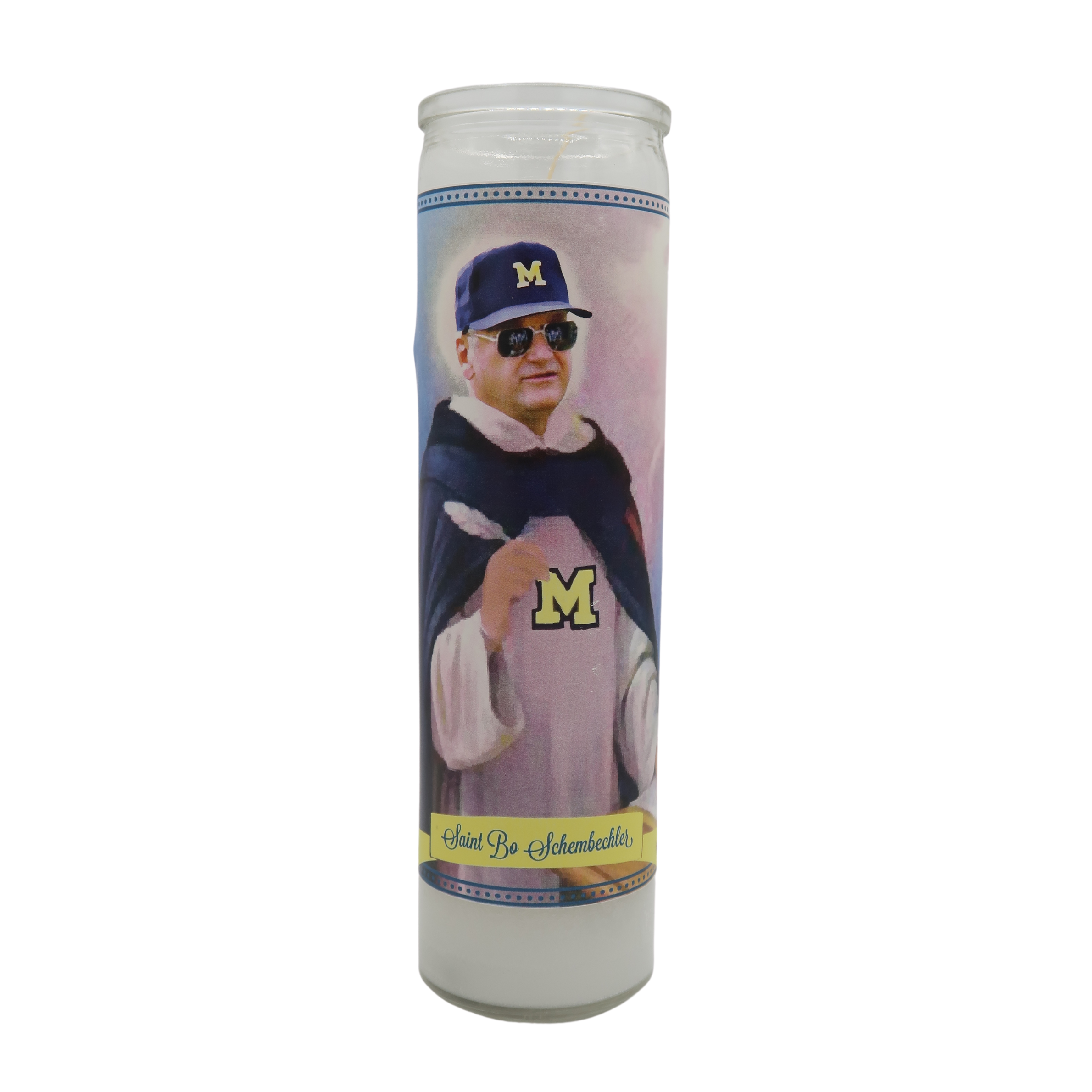 Choice of Big 10 Coach Devotional Prayer Saint Candle Candle: Michigan State, Iowa, Ohio State, Michigan (Big Ten)