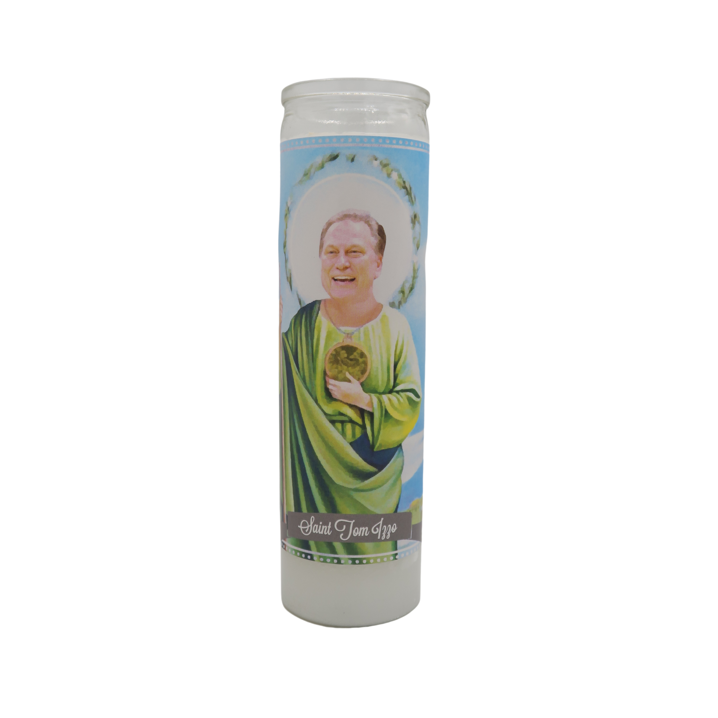 Choice of Big 10 Coach Devotional Prayer Saint Candle Candle: Michigan State, Iowa, Ohio State, Michigan (Big Ten)