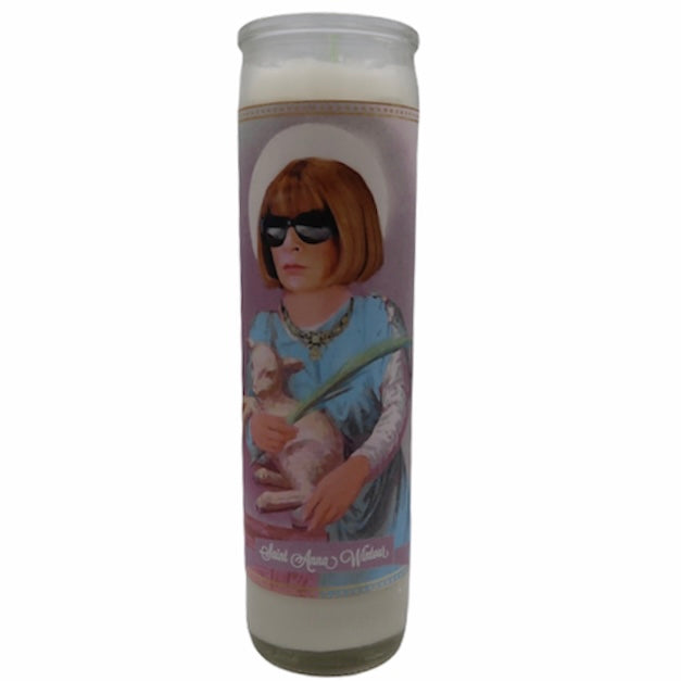 Anna Wintour Devotional Prayer Saint Candle - Mose Mary and Me
