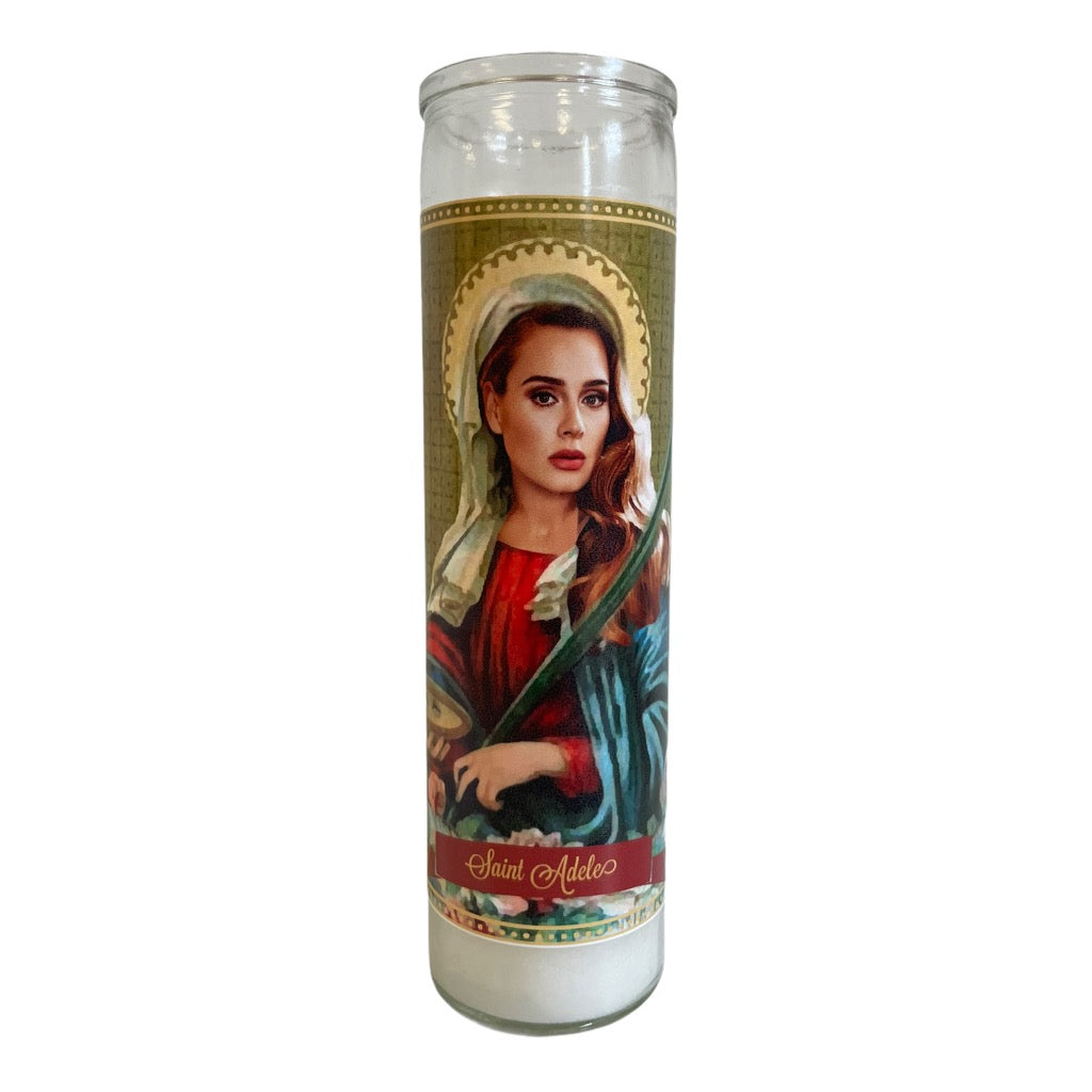 Adele Devotional Prayer Saint Candle - Mose Mary and Me