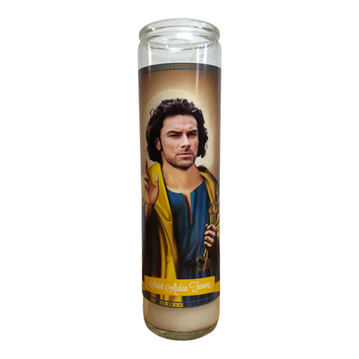 Aidan Turner Devotional Prayer Saint Candle - The Luminary and Co. 