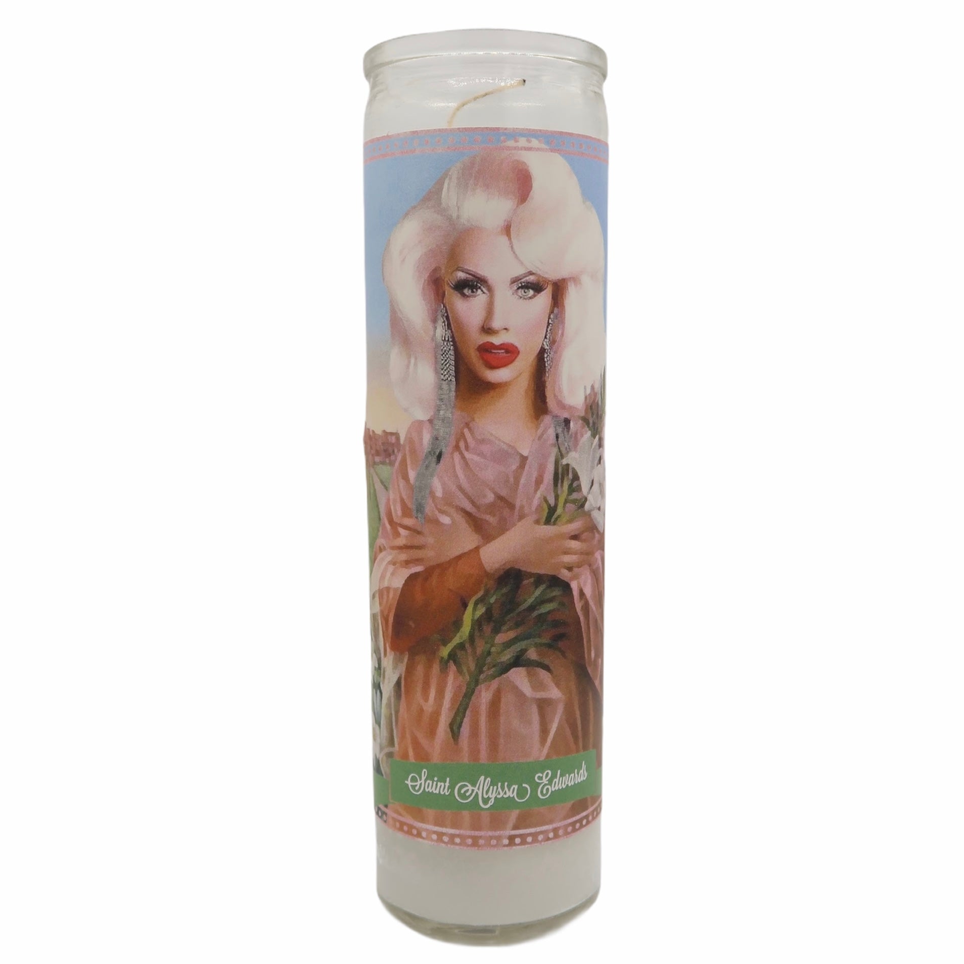 Alyssa Edwards Devotional Prayer Saint Candle - Mose Mary and Me