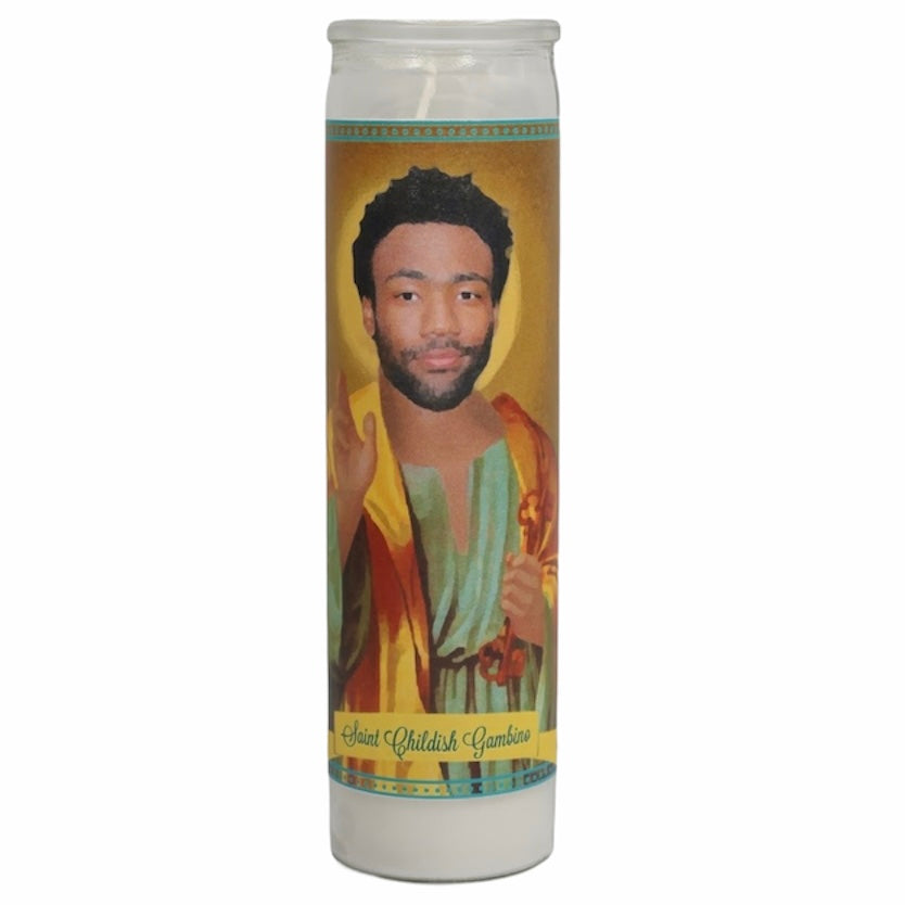 Childish Gambino Devotional Prayer Saint Candle - Mose Mary and Me