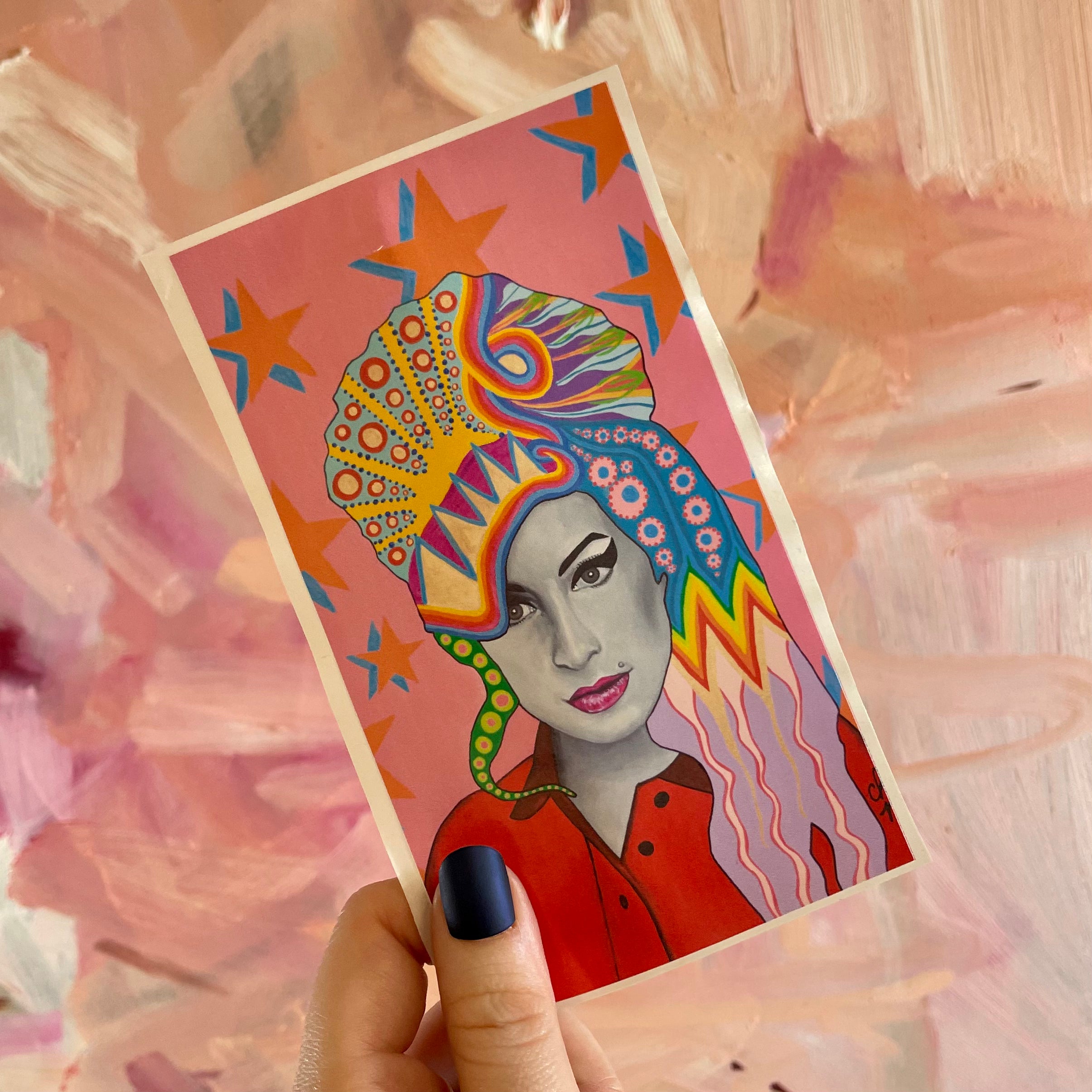 Chelsea Merrill Amy Winehouse Devotional Prayer Saint Candle - Mose Mary and Me