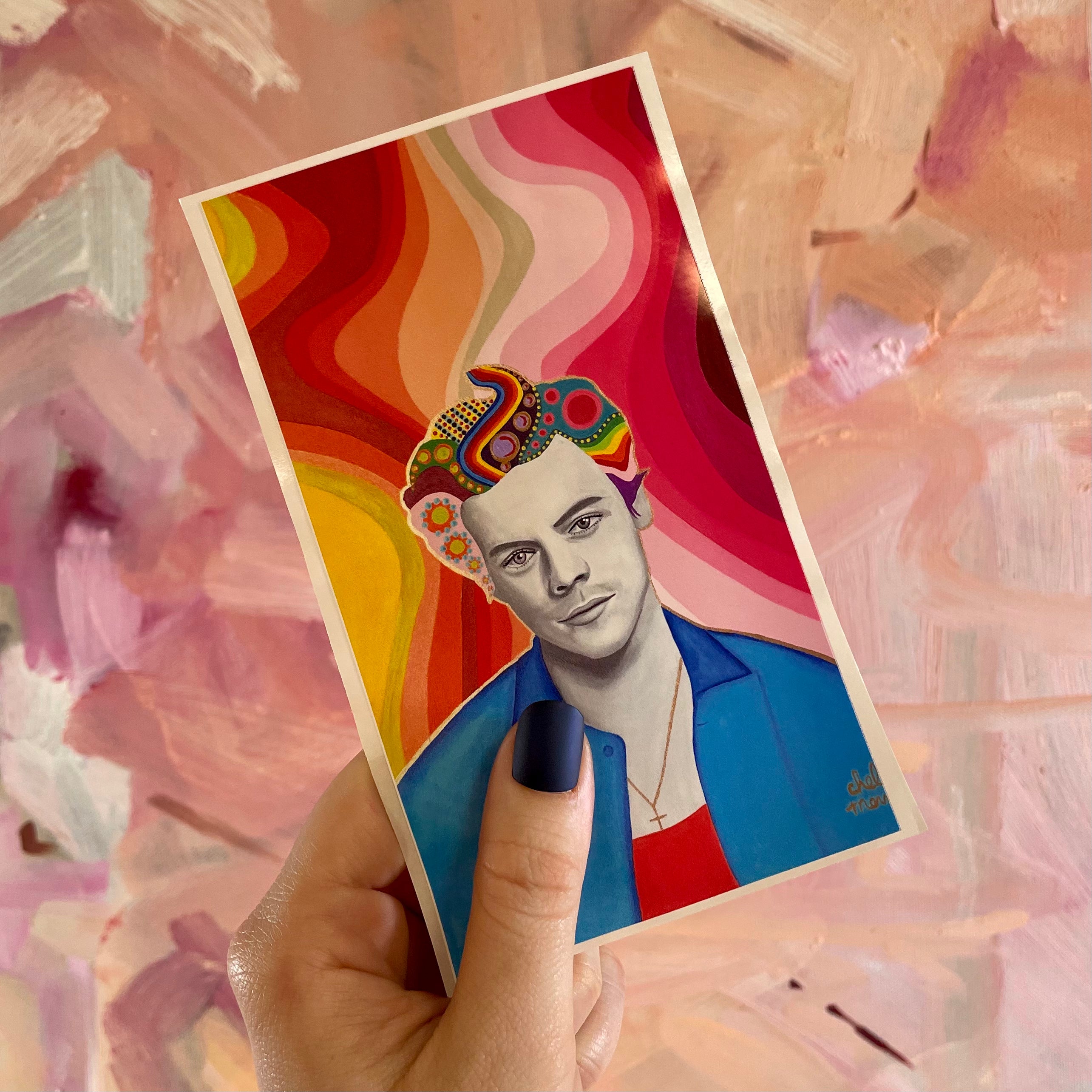 Chelsea Merrill Harry Styles Devotional Prayer Saint Candle - Mose Mary and Me