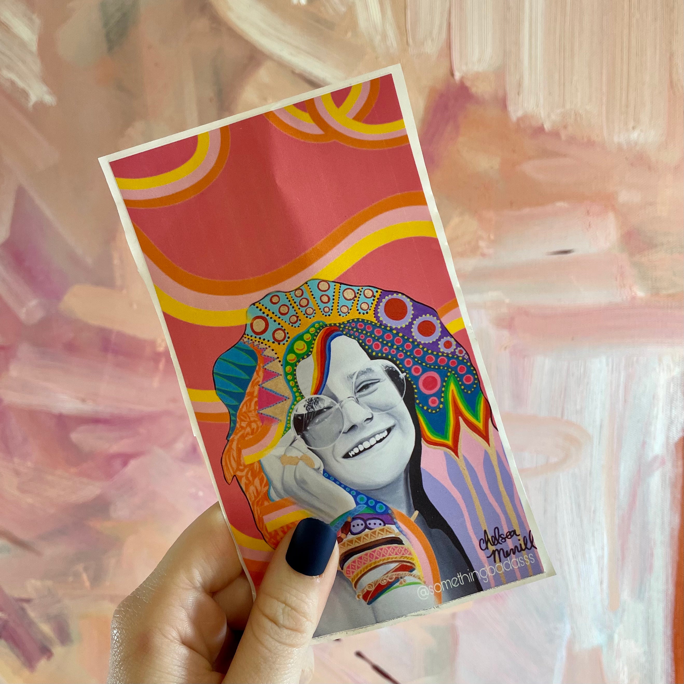 Chelsea Merrill Janis Joplin Devotional Prayer Saint Candle - Mose Mary and Me