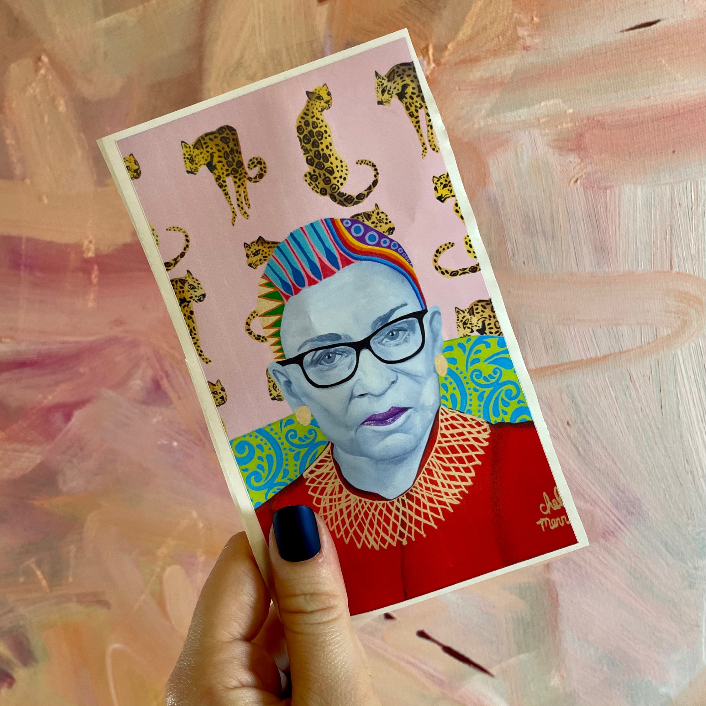 Chelsea Merrill Ruth Bader Ginsburg RBG Devotional Prayer Saint Candle - Mose Mary and Me