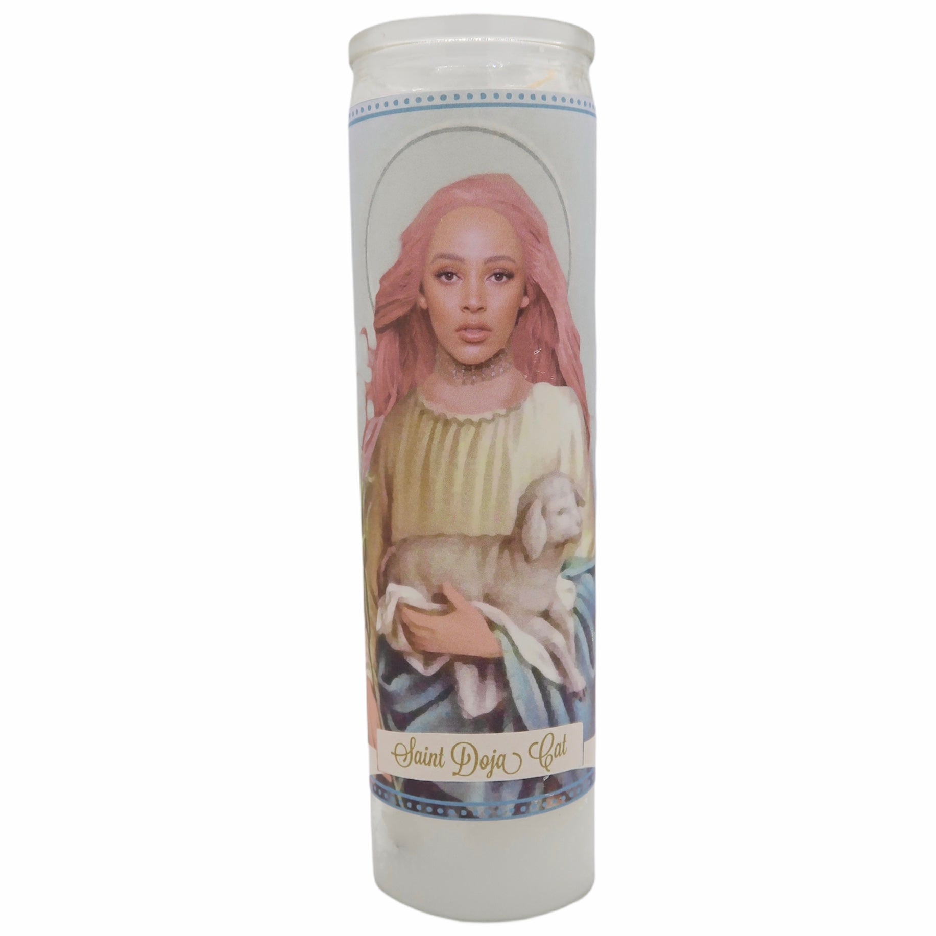 Doja Cat Devotional Prayer Saint Candle - Mose Mary and Me