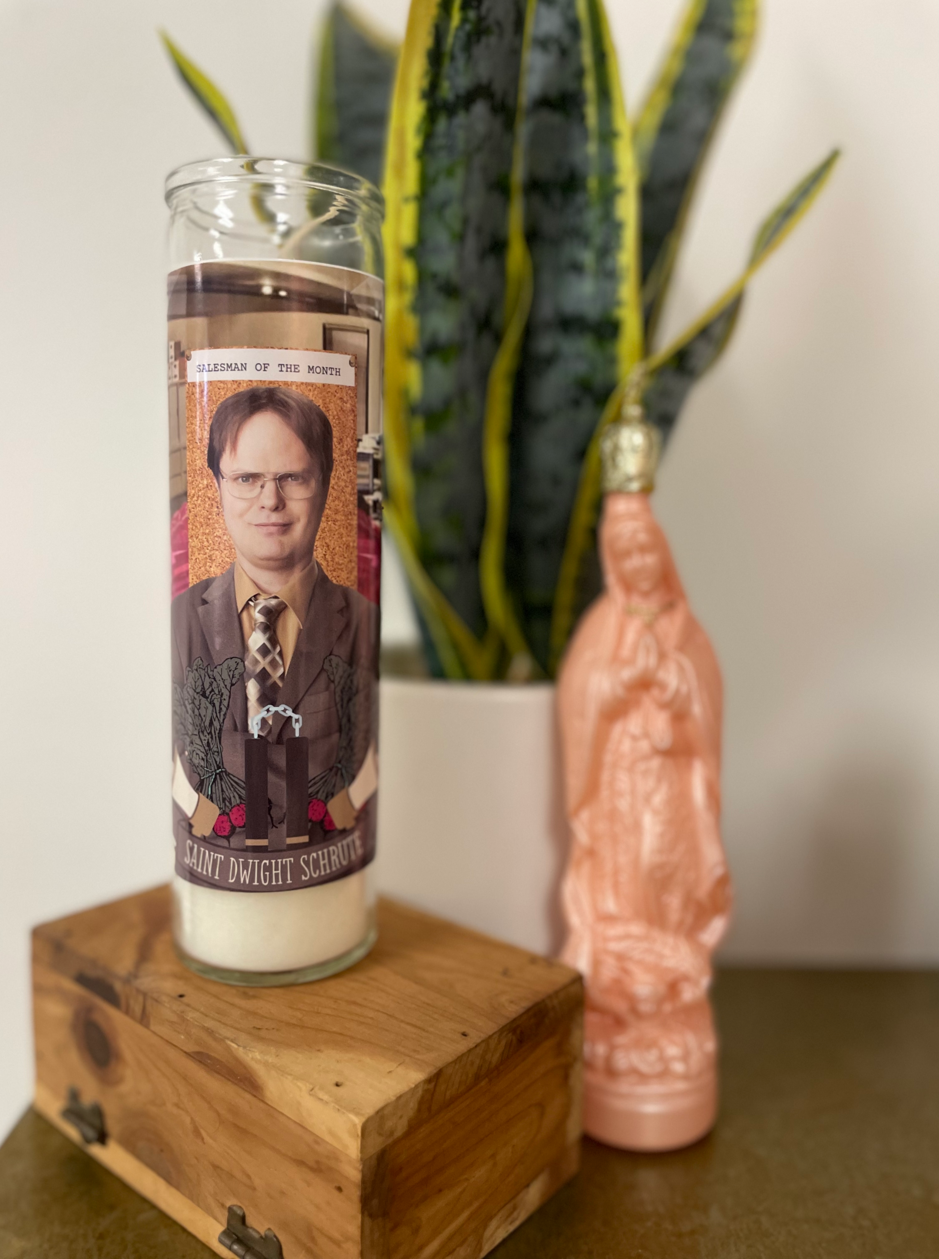 The Luminary Dwight Schrute Altar Candle - Mose Mary and Me