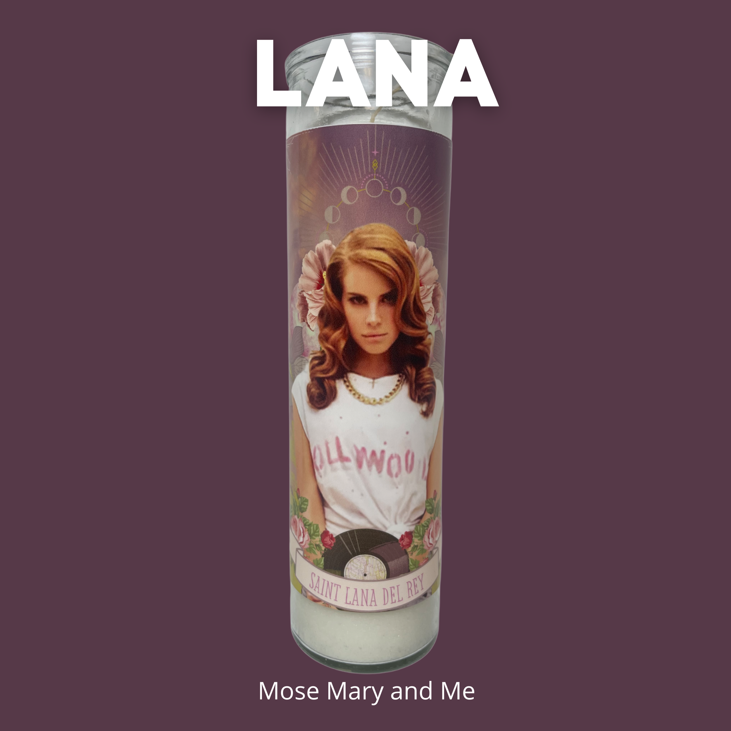 The Luminary Lana Del Rey Altar Candle - Mose Mary and Me