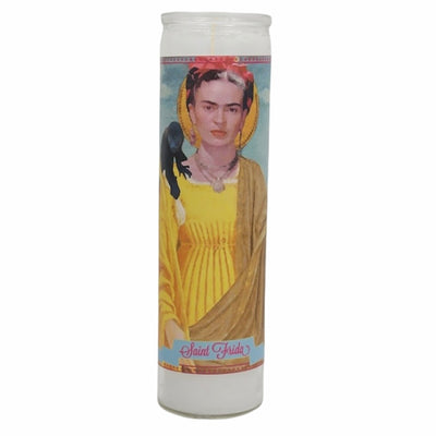 Frida Kahlo Devotional Prayer Saint Candle - Mose Mary and Me
