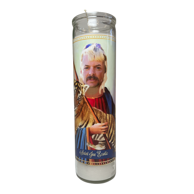 Joe Exotic Devotional Prayer Saint Candle - Mose Mary and Me