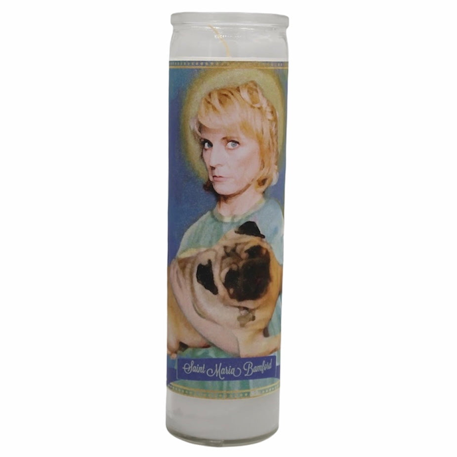 Maria Bamford Devotional Prayer Saint Candle - Mose Mary and Me
