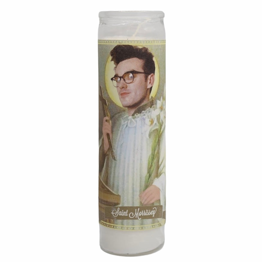 Morrissey Devotional Prayer Saint Candle - Mose Mary and Me