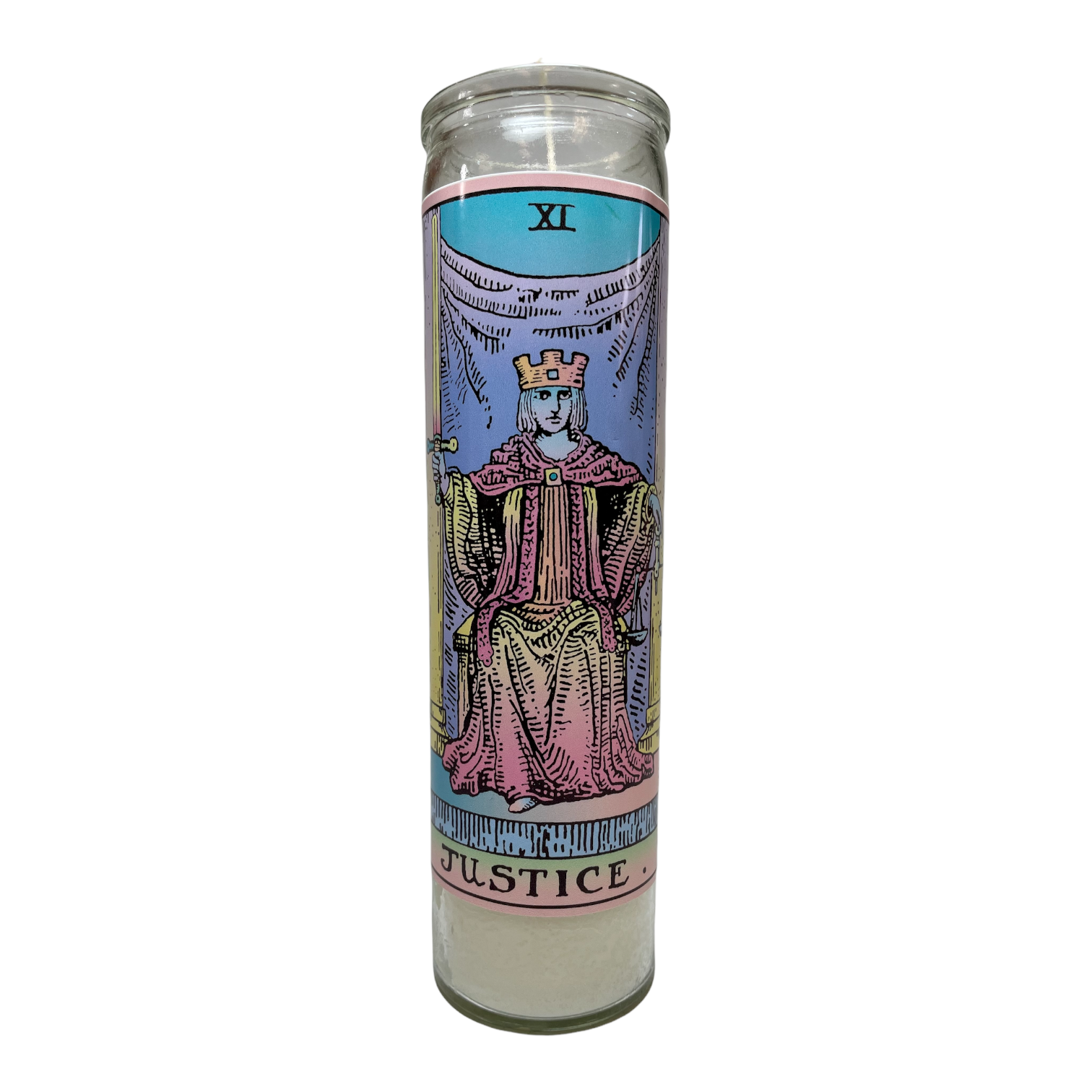 Neon Tarot Collection Devotional Prayer Saint Candle - Mose Mary and Me