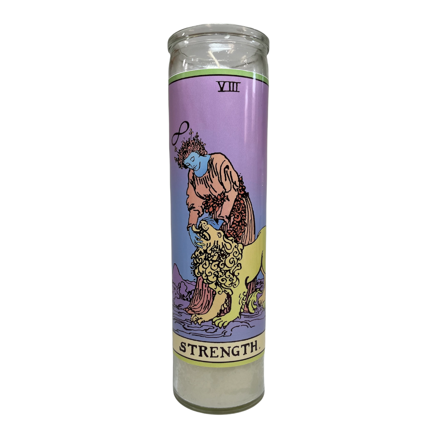 Neon Tarot Collection Devotional Prayer Saint Candle - Mose Mary and Me