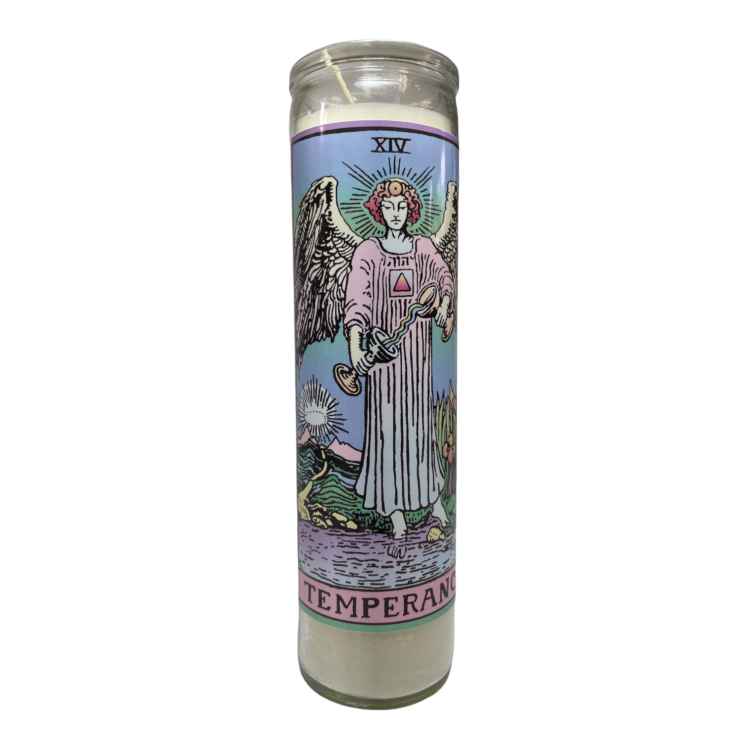 Neon Tarot Collection Devotional Prayer Saint Candle - Mose Mary and Me