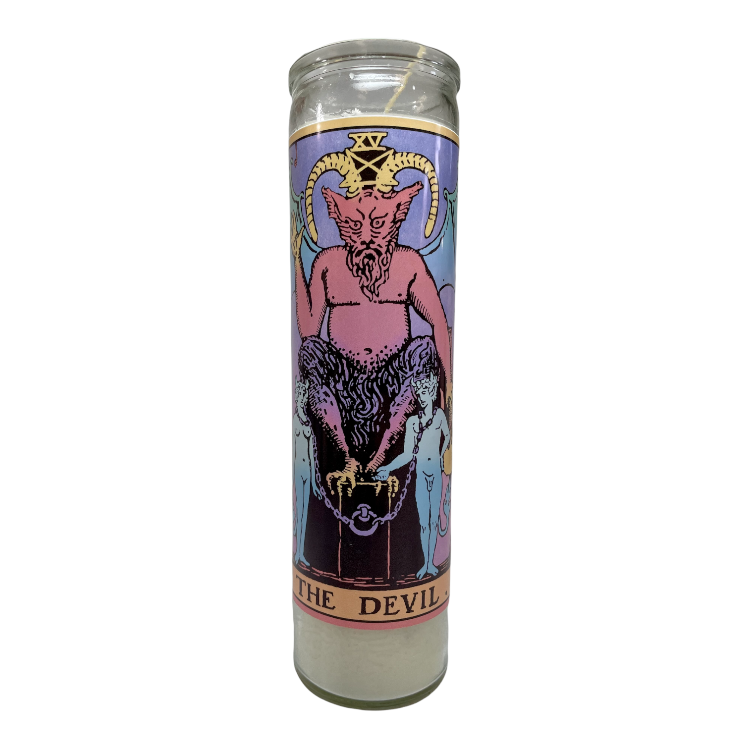Neon Tarot Collection Devotional Prayer Saint Candle - Mose Mary and Me