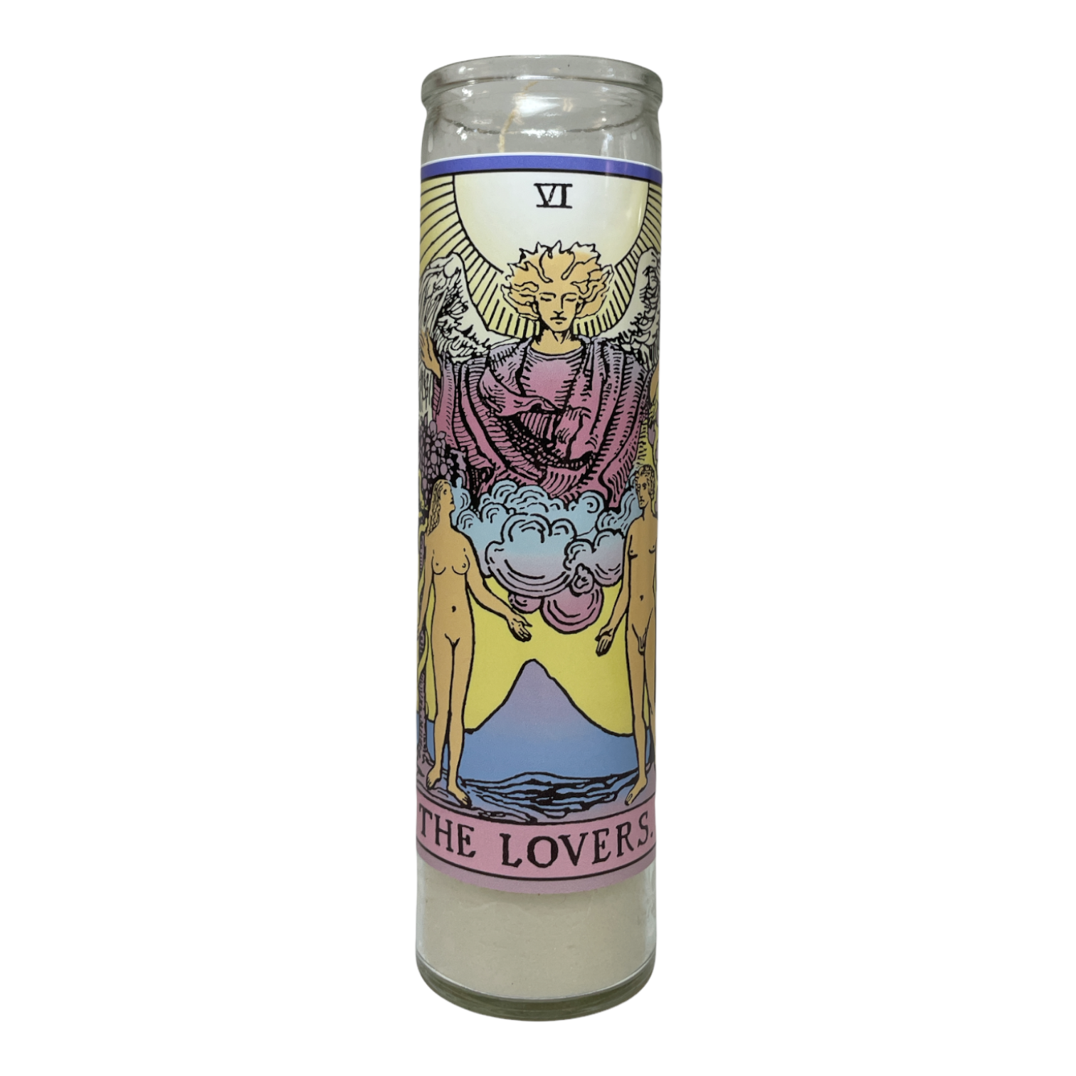 Neon Tarot Collection Devotional Prayer Saint Candle - Mose Mary and Me