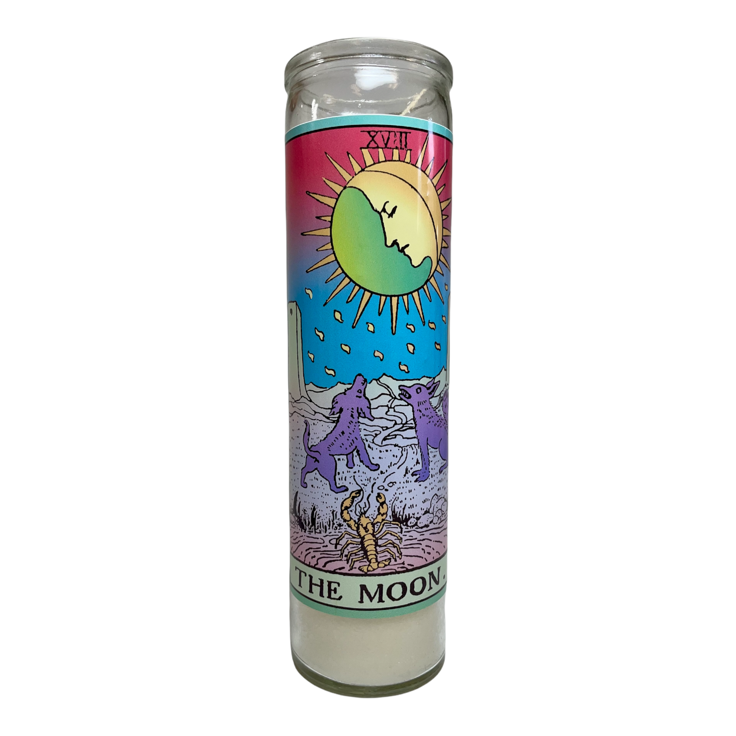 Neon Tarot Collection Devotional Prayer Saint Candle - Mose Mary and Me