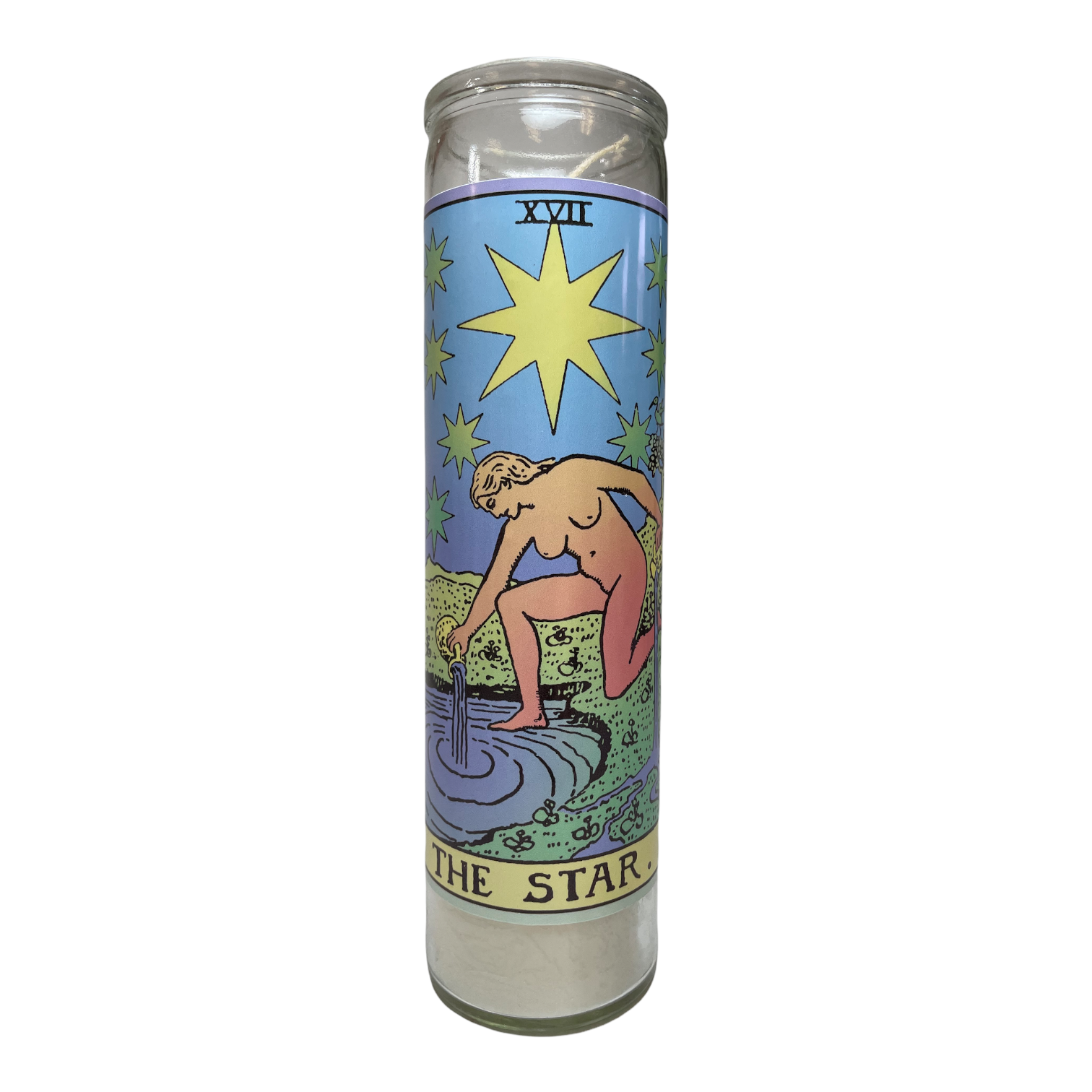 Neon Tarot Collection Devotional Prayer Saint Candle - Mose Mary and Me