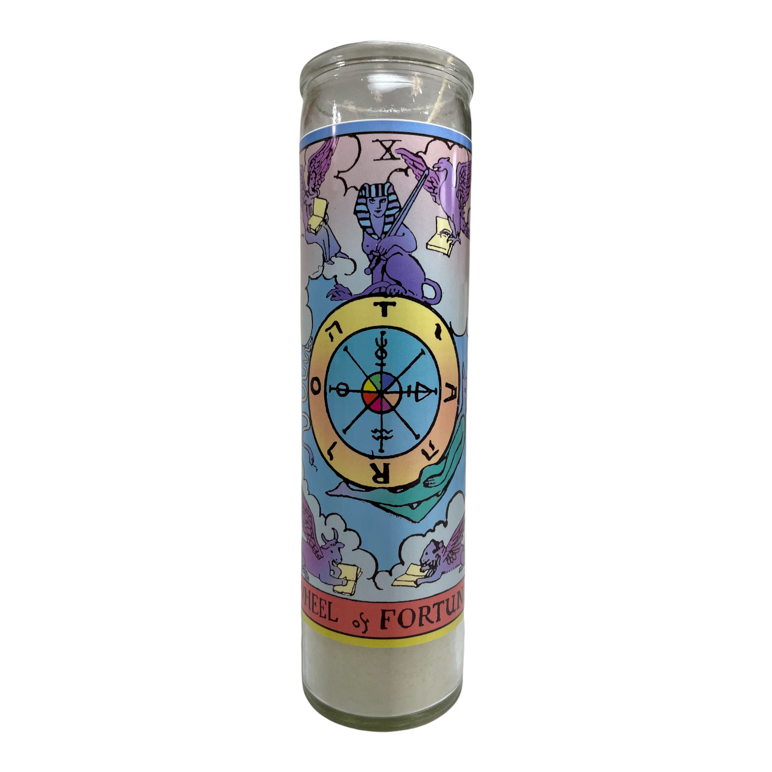 Neon Tarot Collection Devotional Prayer Saint Candle - Mose Mary and Me