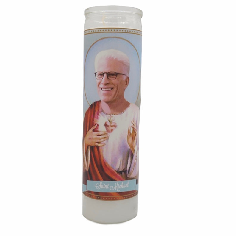 The Good Place Devotional Prayer Saint Candles - Mose Mary and Me