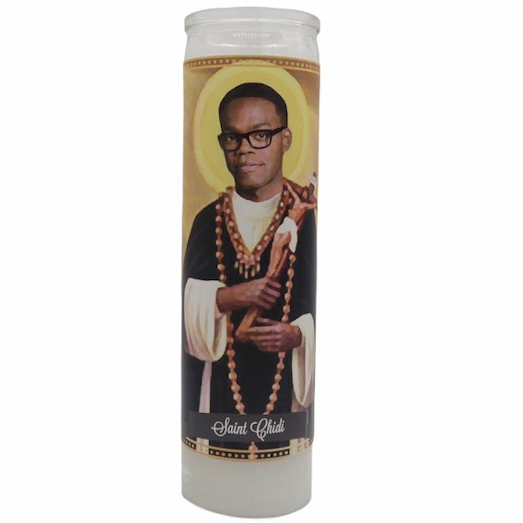 The Good Place Devotional Prayer Saint Candles - Mose Mary and Me