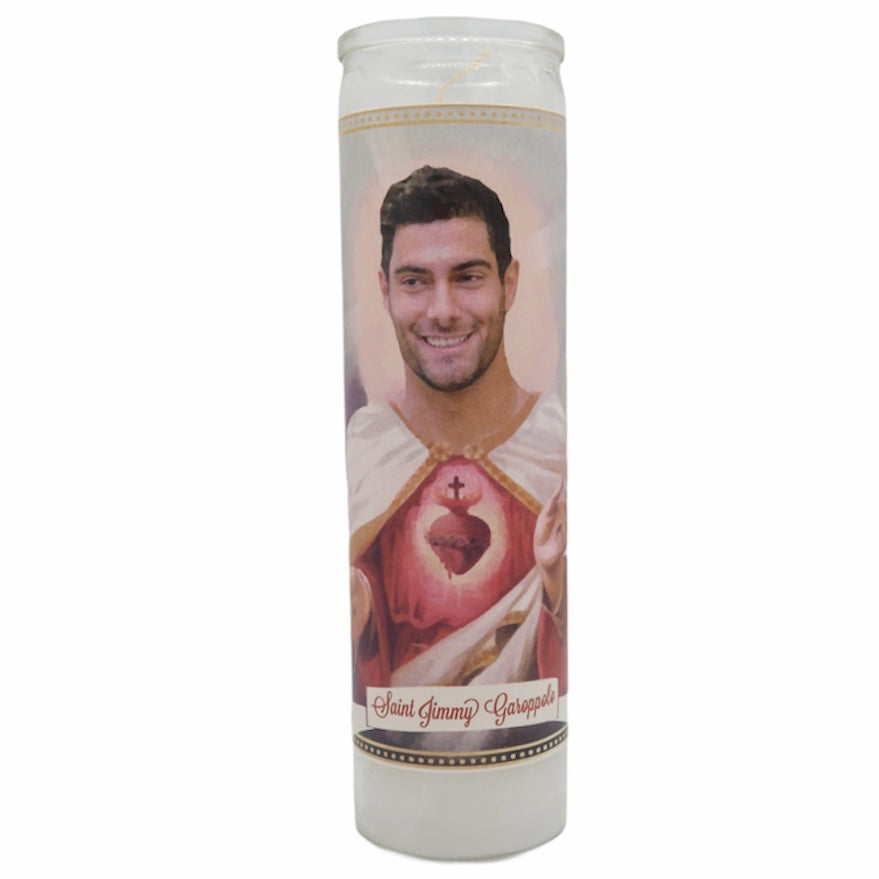 San Francisco 49ers Devotional Prayer Saint Candles - Mose Mary and Me
