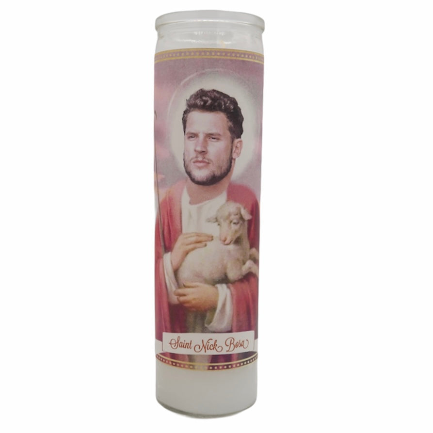 San Francisco 49ers Devotional Prayer Saint Candles - Mose Mary and Me