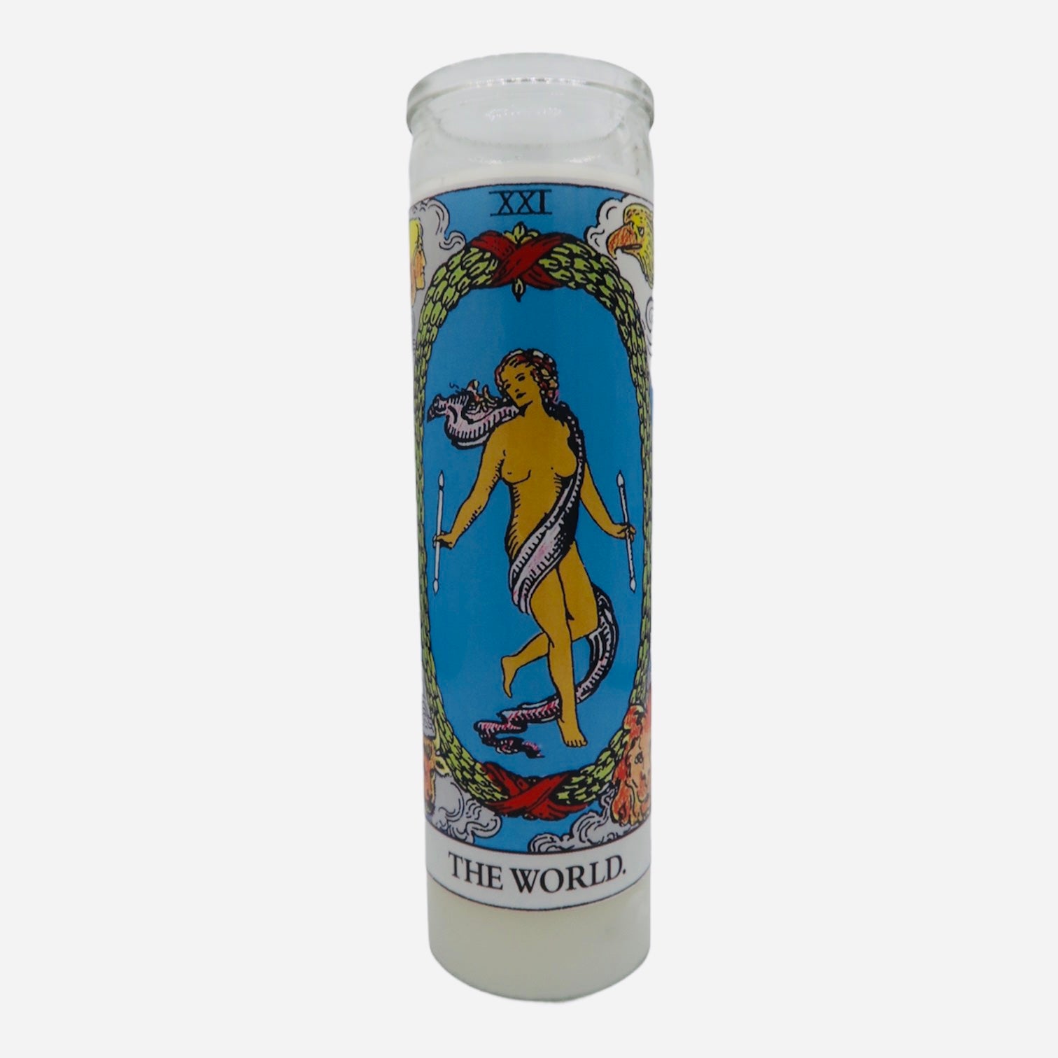 Tarot Collection Devotional Prayer Saint Candle - Mose Mary and Me