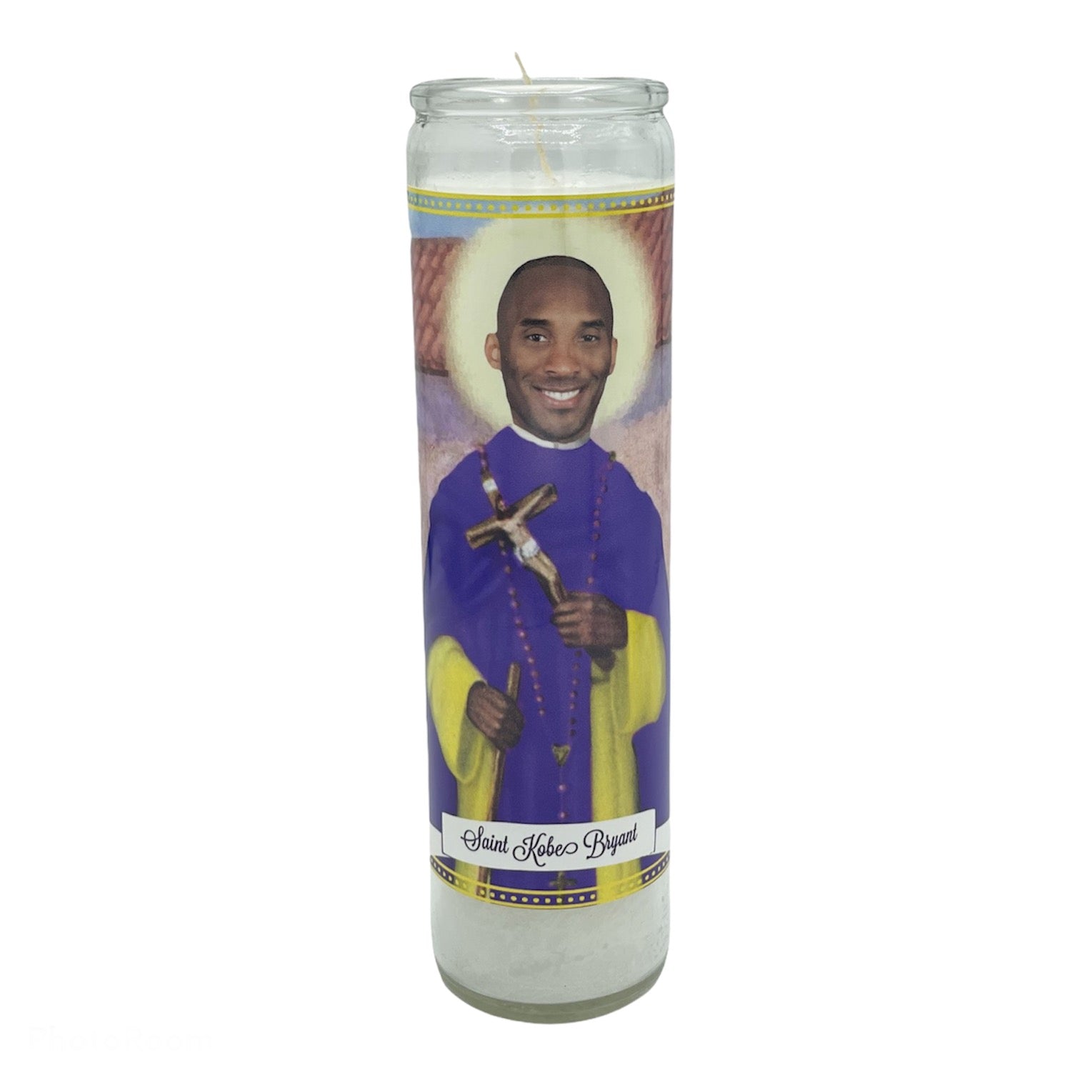 Kobe Bryant Devotional Prayer Saint Candle - Mose Mary and Me