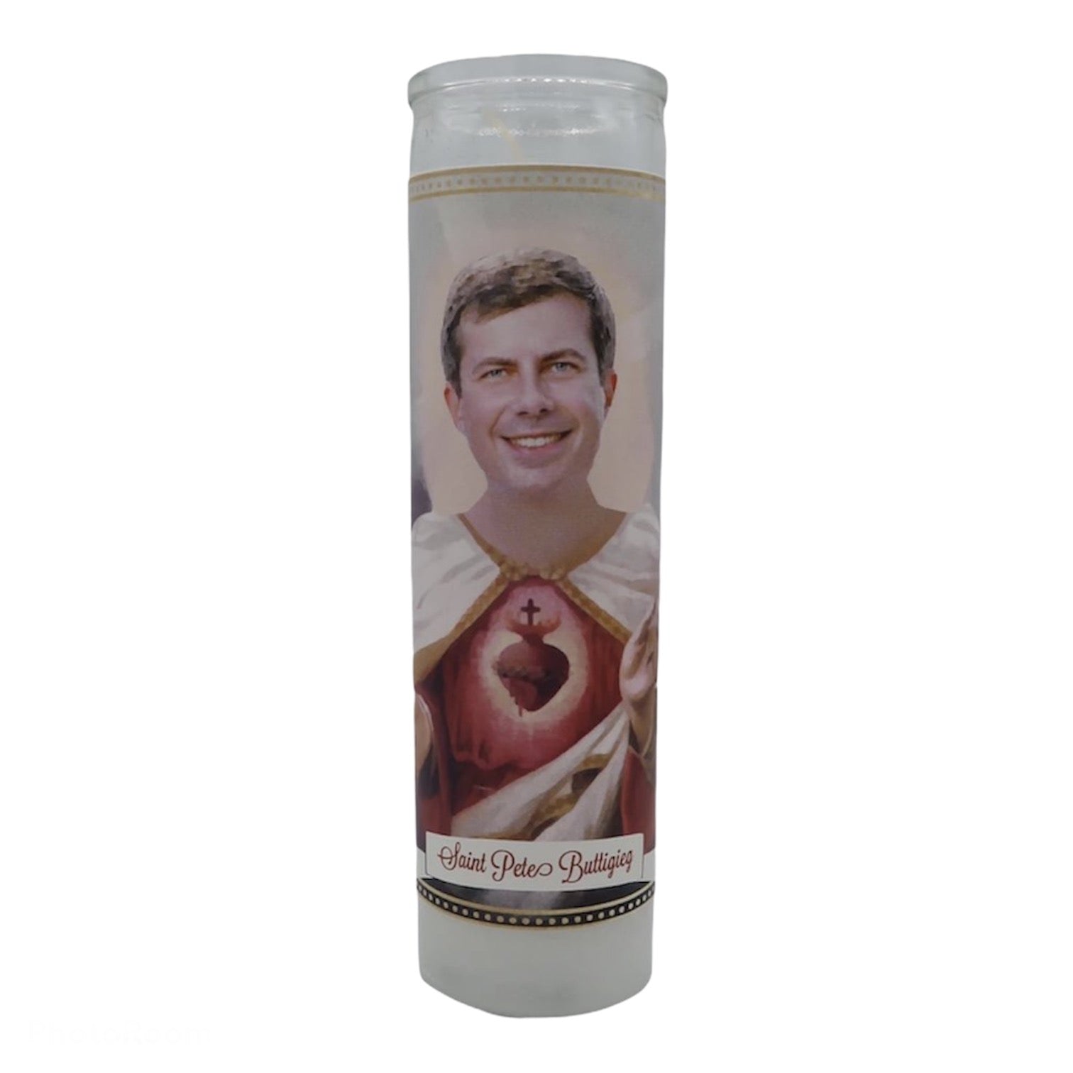 Pete Buttigieg Devotional Prayer Saint Candle - Mose Mary and Me