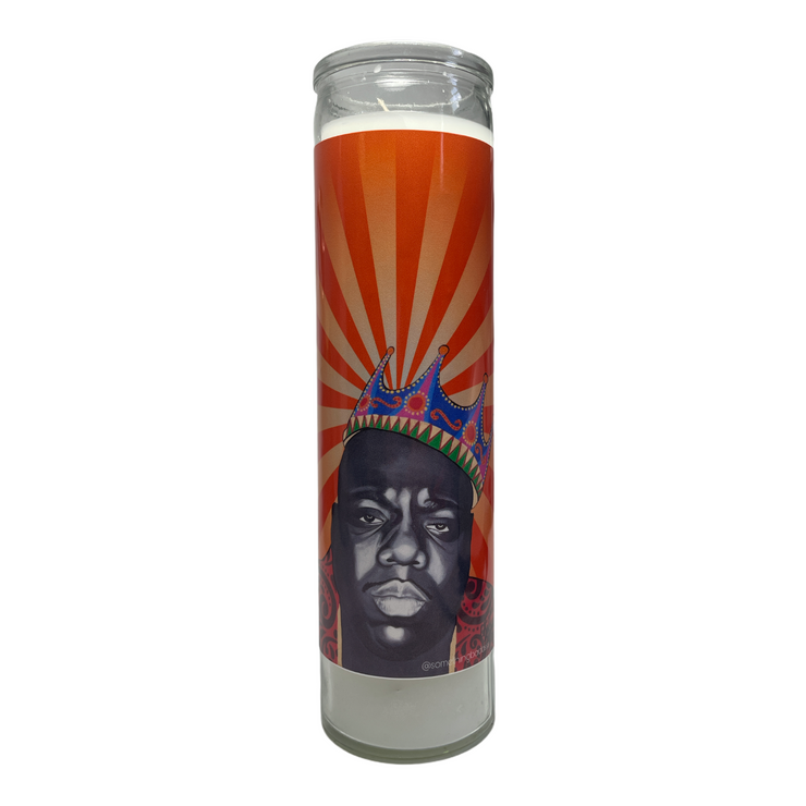 CM Biggie Smalls Devotional Prayer Saint Candle - Mose Mary and Me