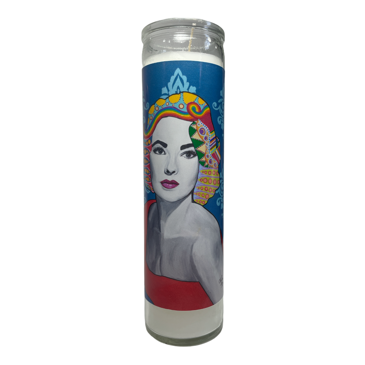 CM Elizabeth Taylor Devotional Prayer Saint Candle - Mose Mary and Me