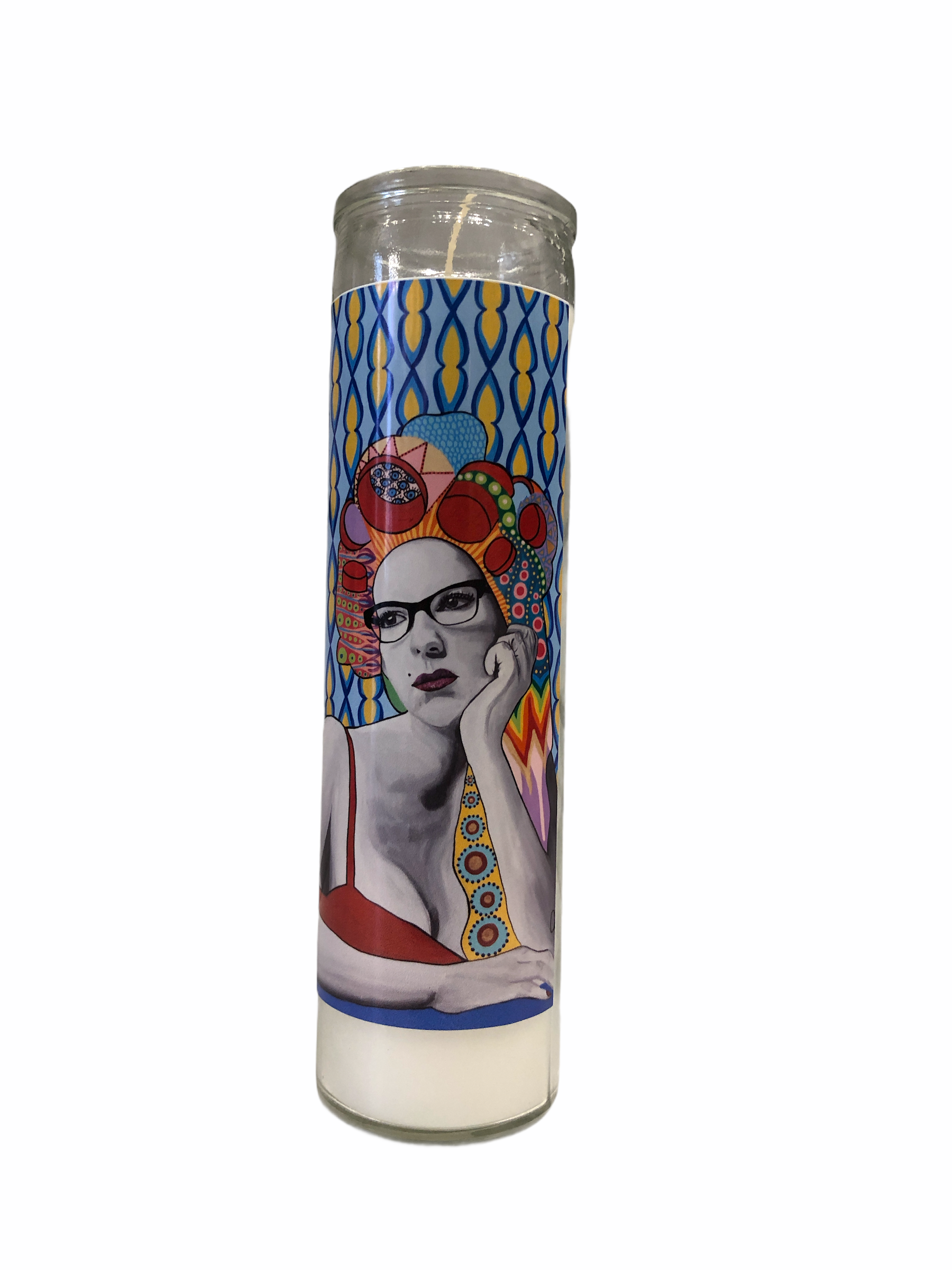 Chelsea Merrill Boyfriend Devotional Prayer Saint Candle - Mose Mary and Me