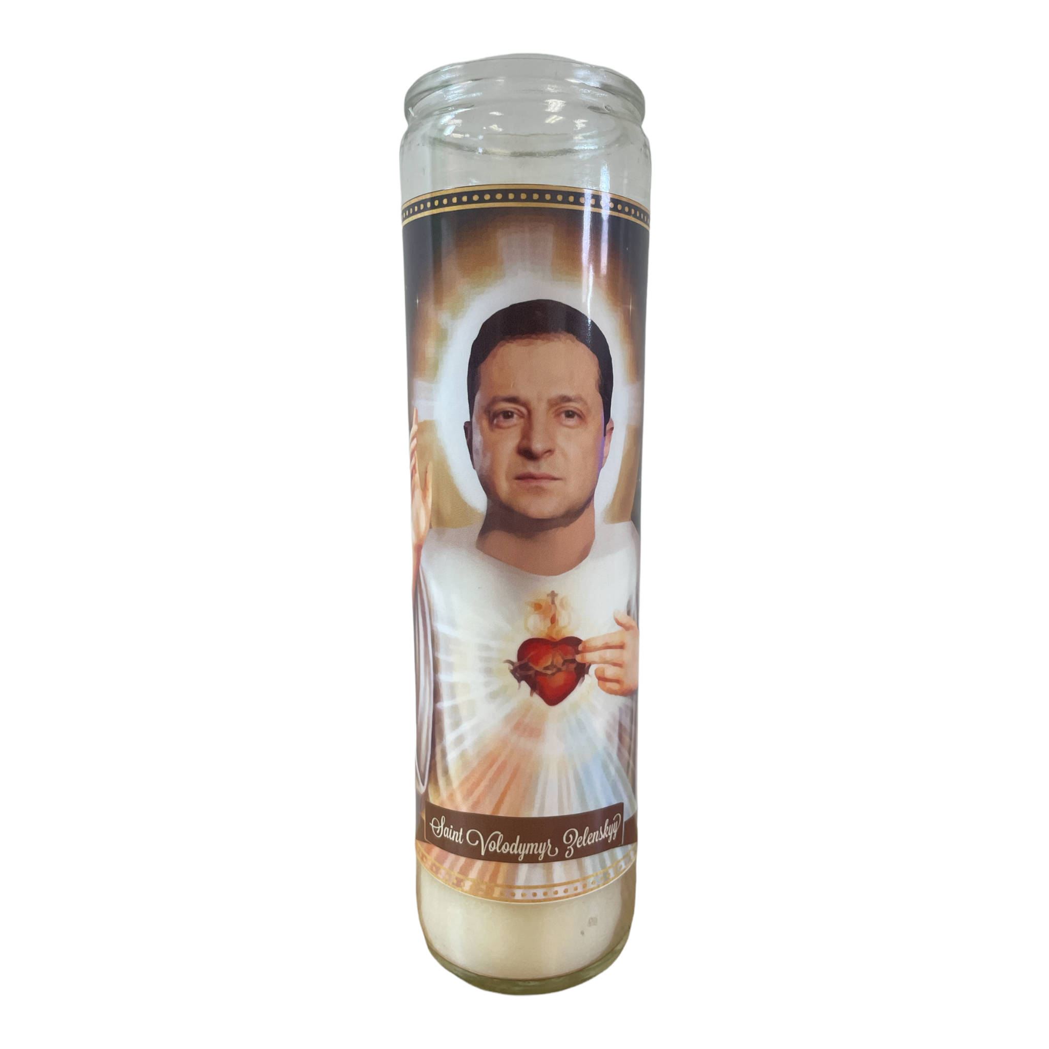 Volodymyr Zelenskyy Devotional Prayer Saint Candle - The Luminary and Co.