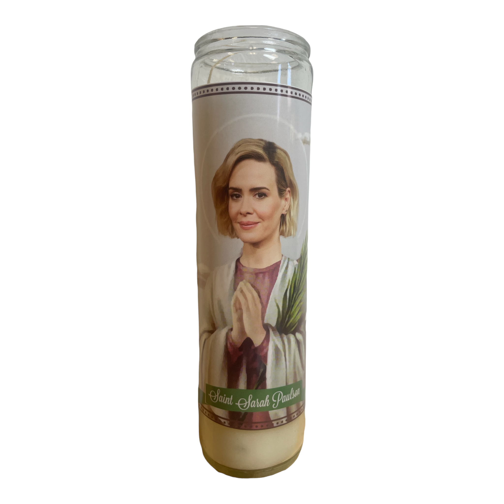 Sarah Paulson Devotional Prayer Saint Candle - The Luminary and Co.
