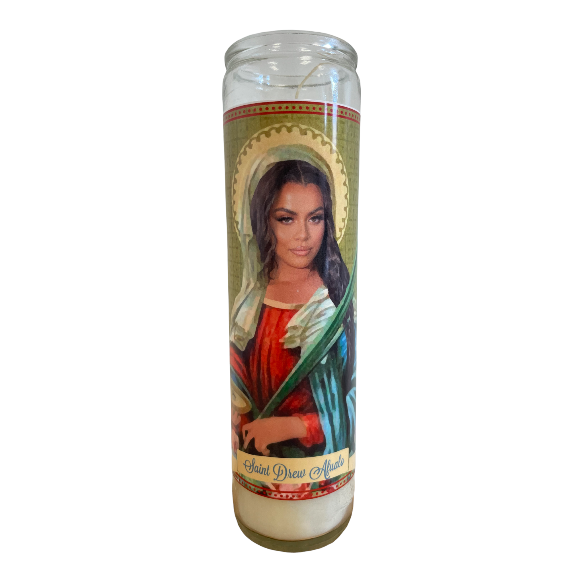 Drew Afualo Devotional Prayer Saint Candle - The Luminary and Co.